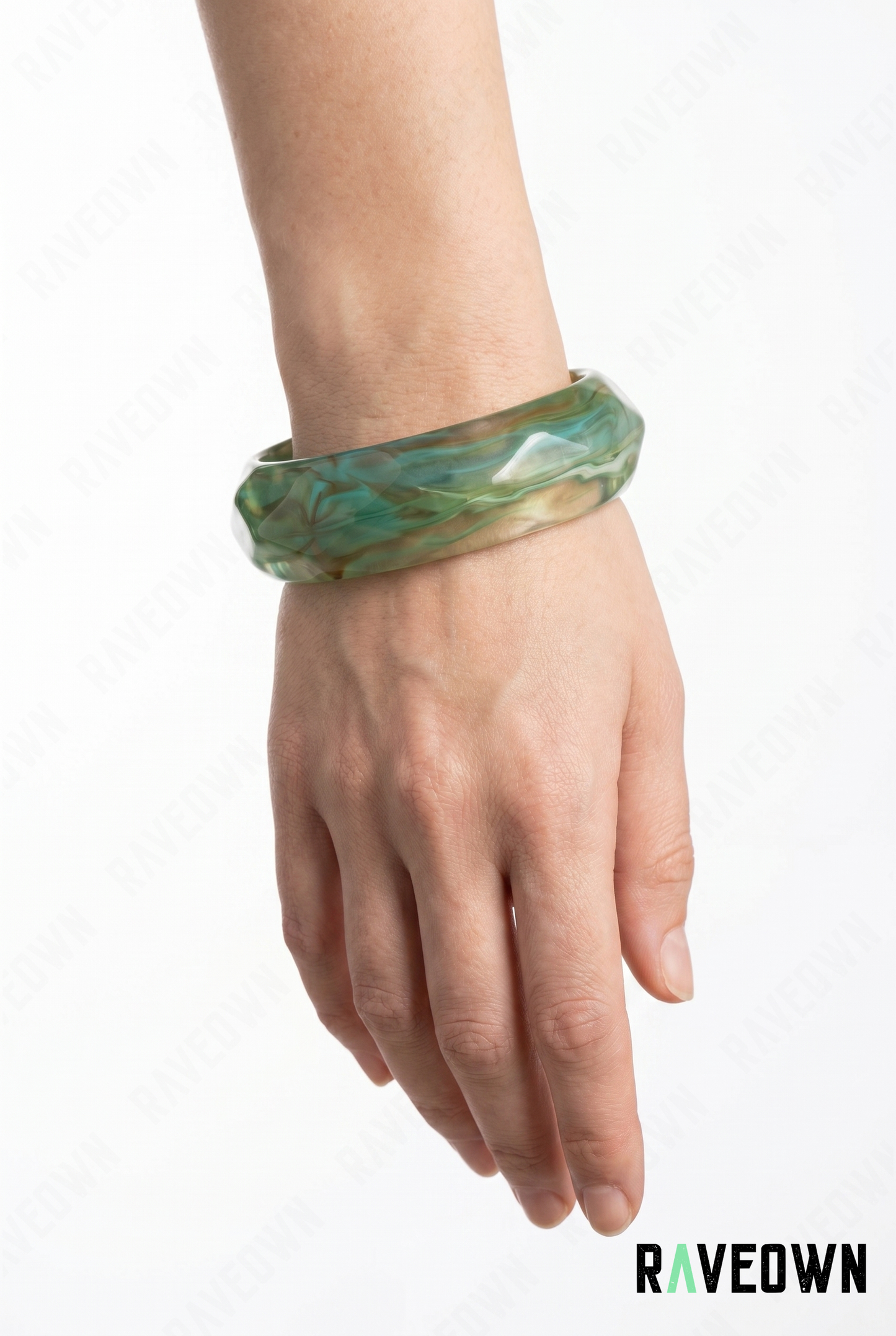 Bracelet Jonc Femme Vert | Nektra