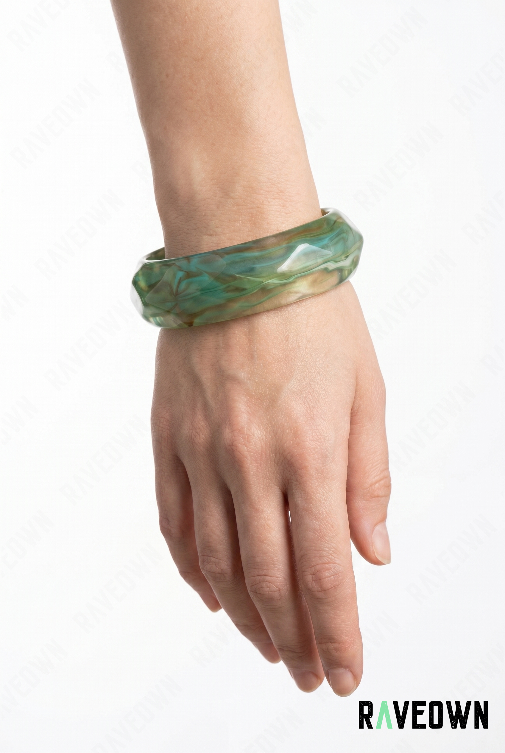 Bracelet Jonc Femme Vert | Nektra