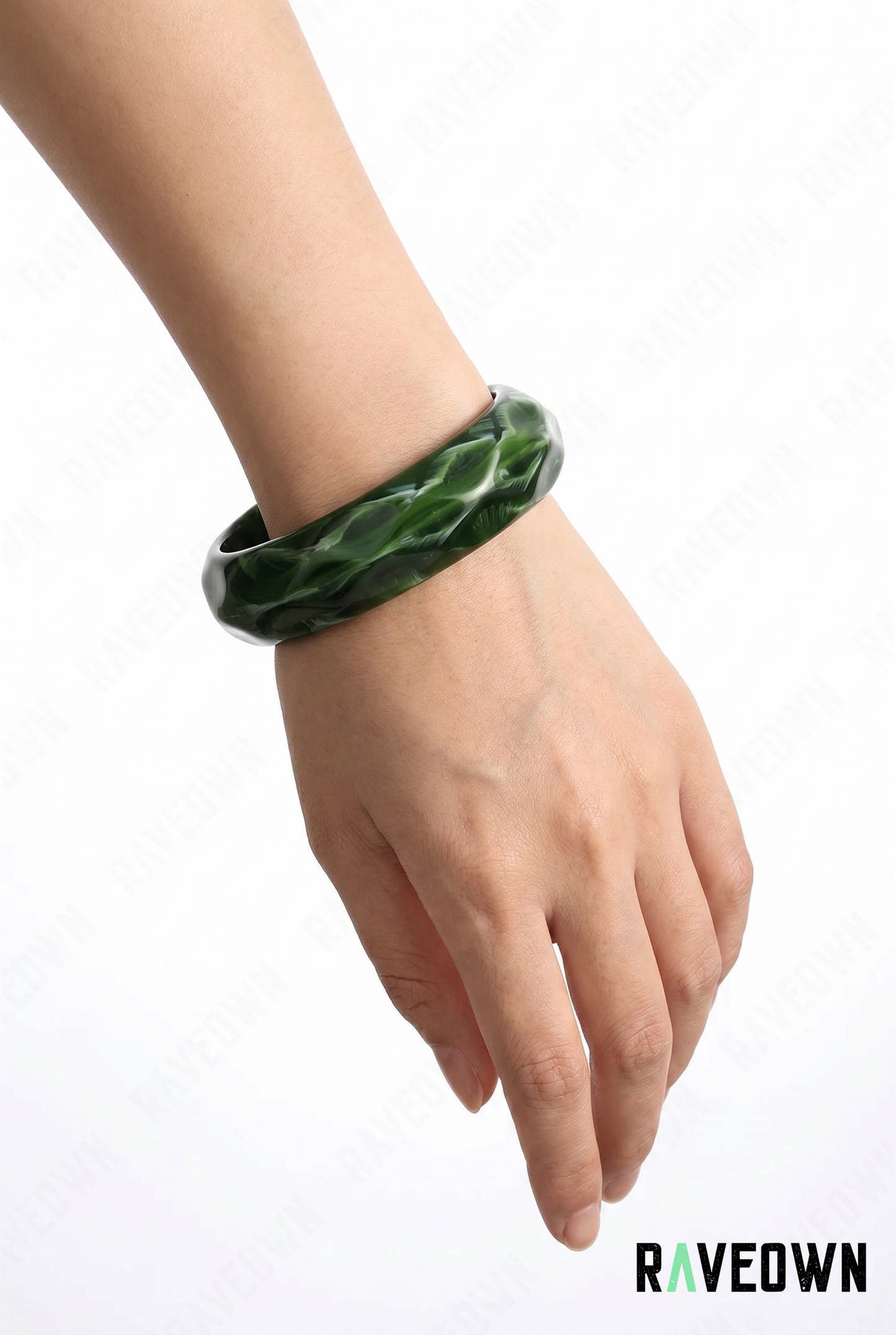 Bracelet Jonc Femme Vert | Nektra