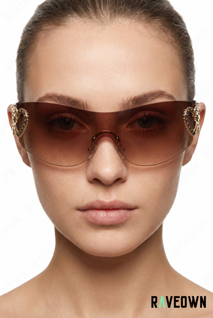 Lunettes De Soleil Femme – Cœur Sans Monture | Solvaï