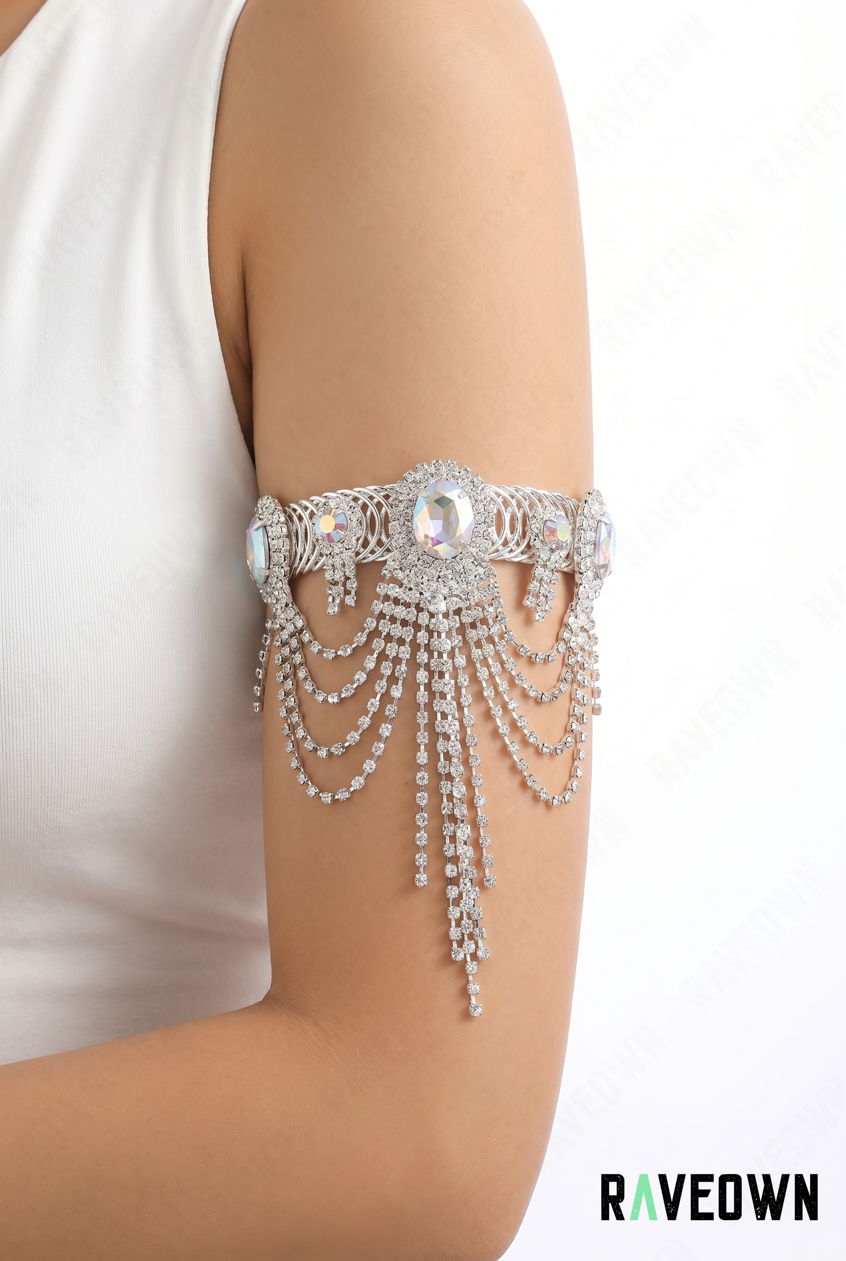 Bijou de Bras Strass Chaînes | Hippie Boho
