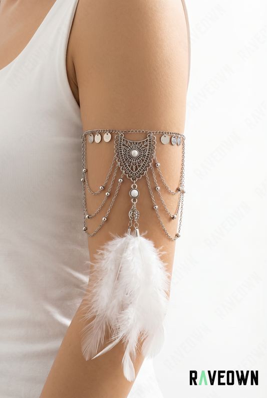 Bijou de Bras Plume Femme | Nektra