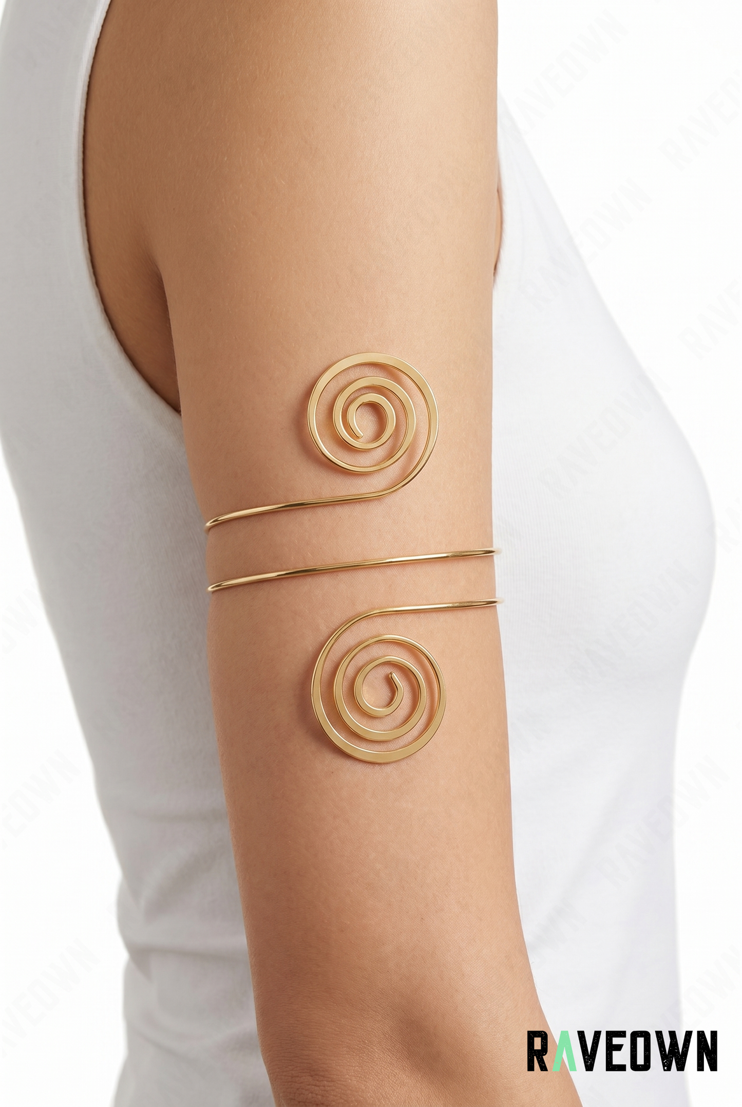 Bracelet Haut de Bras Femme – Spirale | Hippie Boho