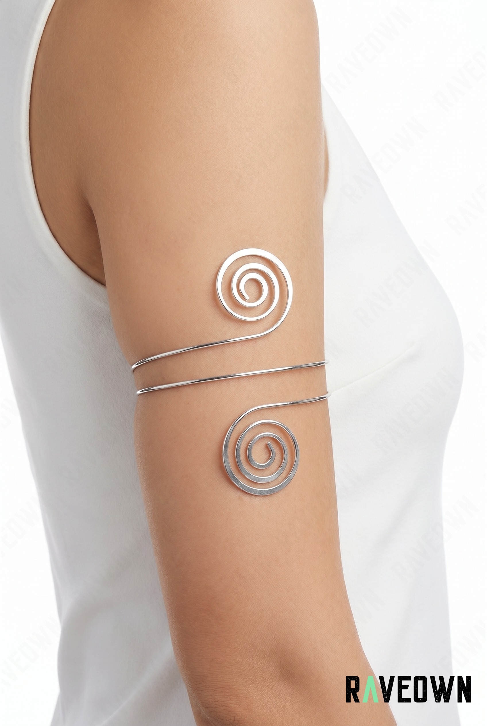 Bracelet Haut de Bras Femme – Spirale | Hippie Boho