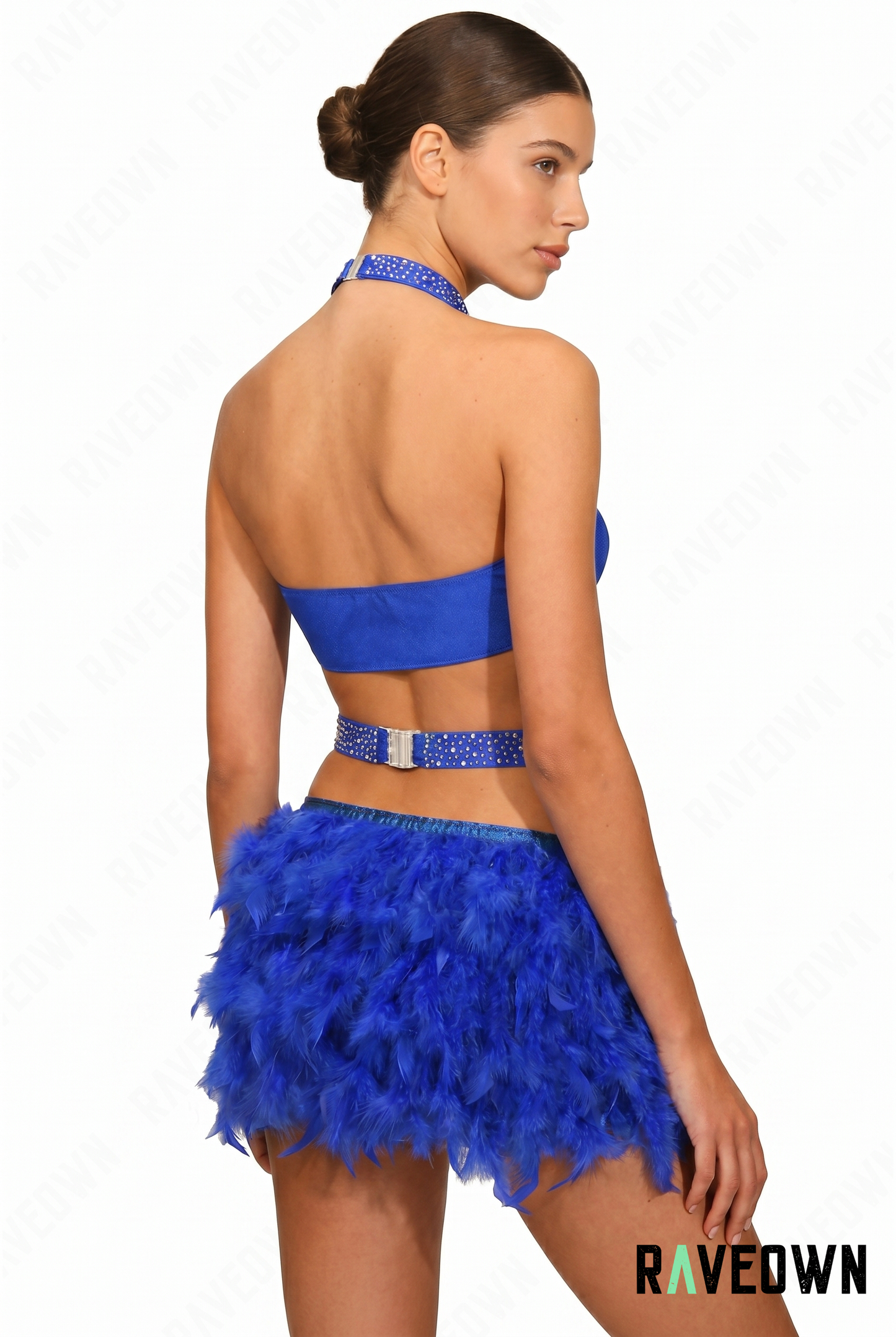 Ensemble Femme 1 Pièce – Plumes Strass | NØXX
