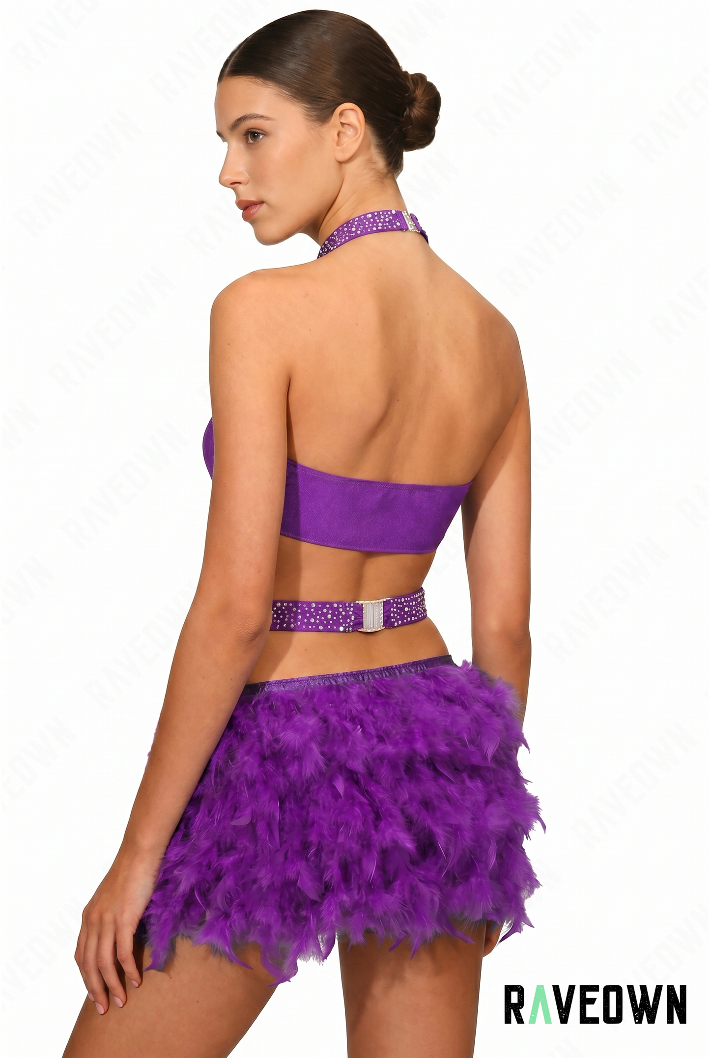 Ensemble Femme 1 Pièce – Plumes Strass | NØXX