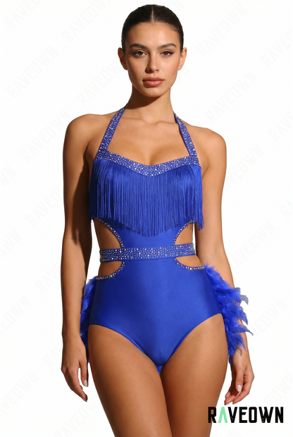 Ensemble Femme 1 Pièce – Plumes Strass | NØXX