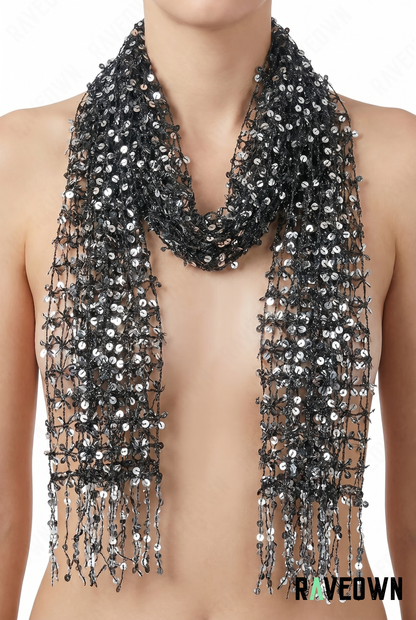 Foulard Paillettes Doré | Solvaï