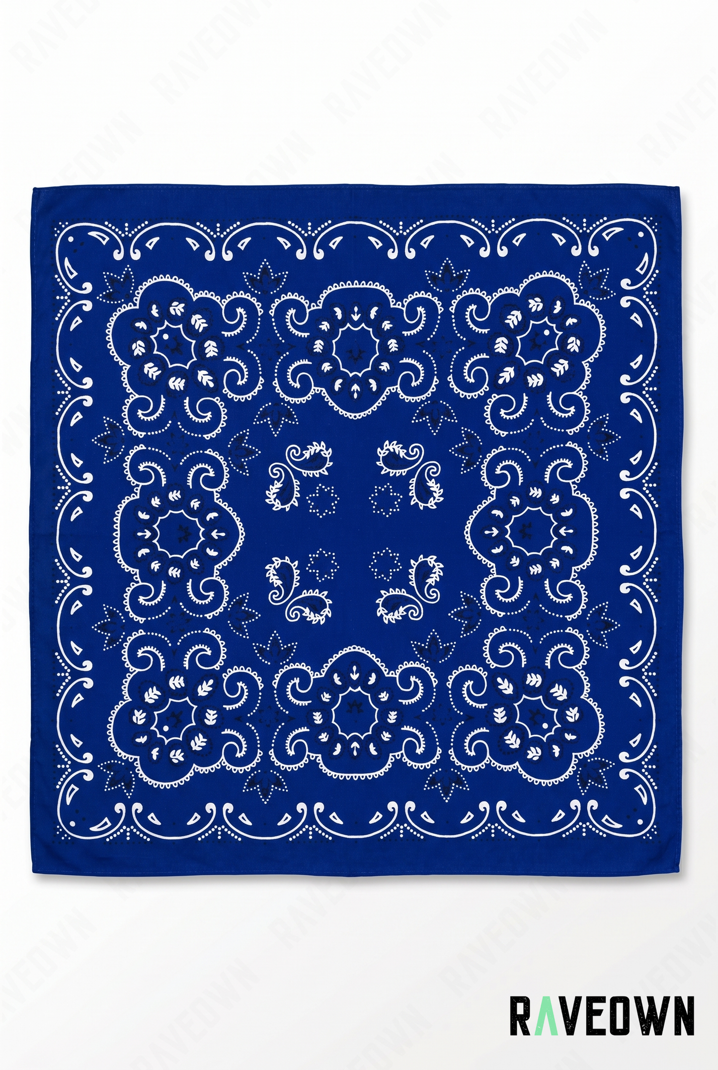 Bandana Coton Femme – Baroque Paisley Symétrique | Terra Boho