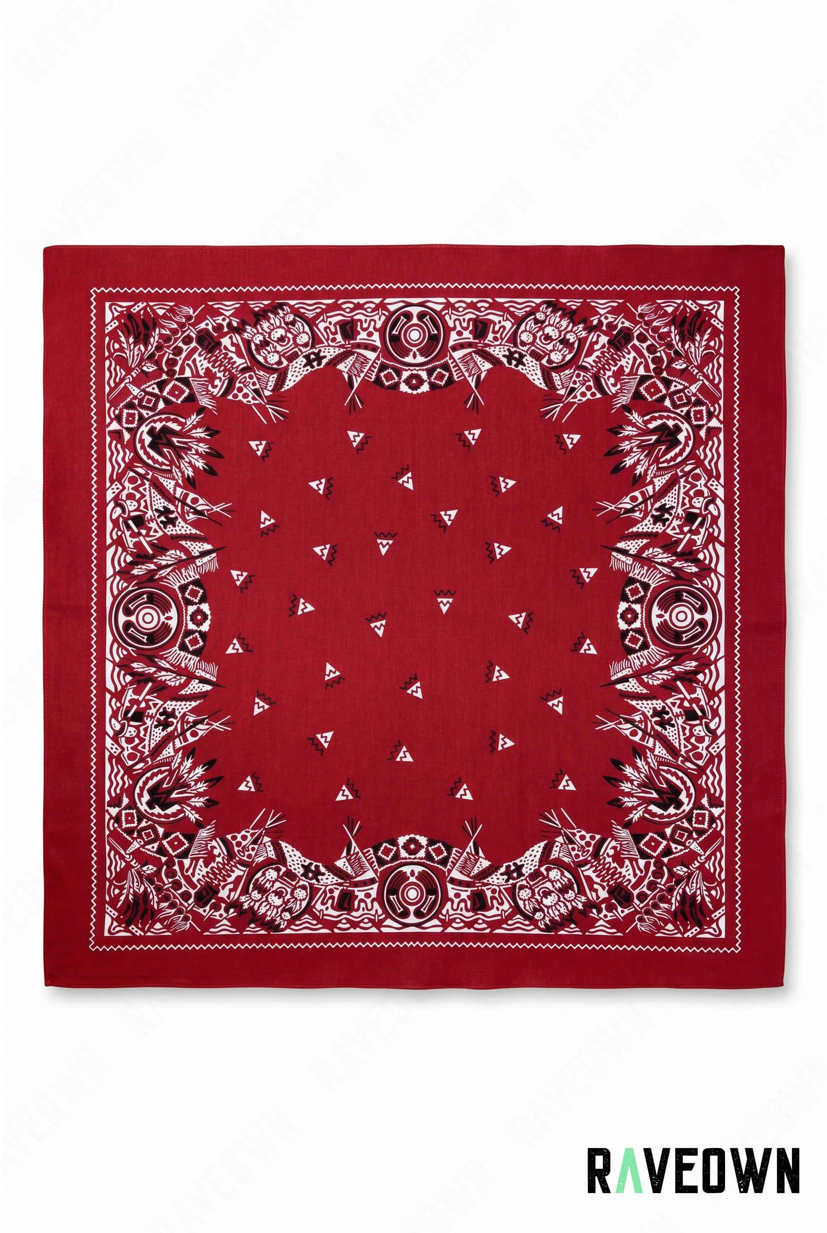 Grand Bandana Western – Plumes Amérindien | Terra Boho