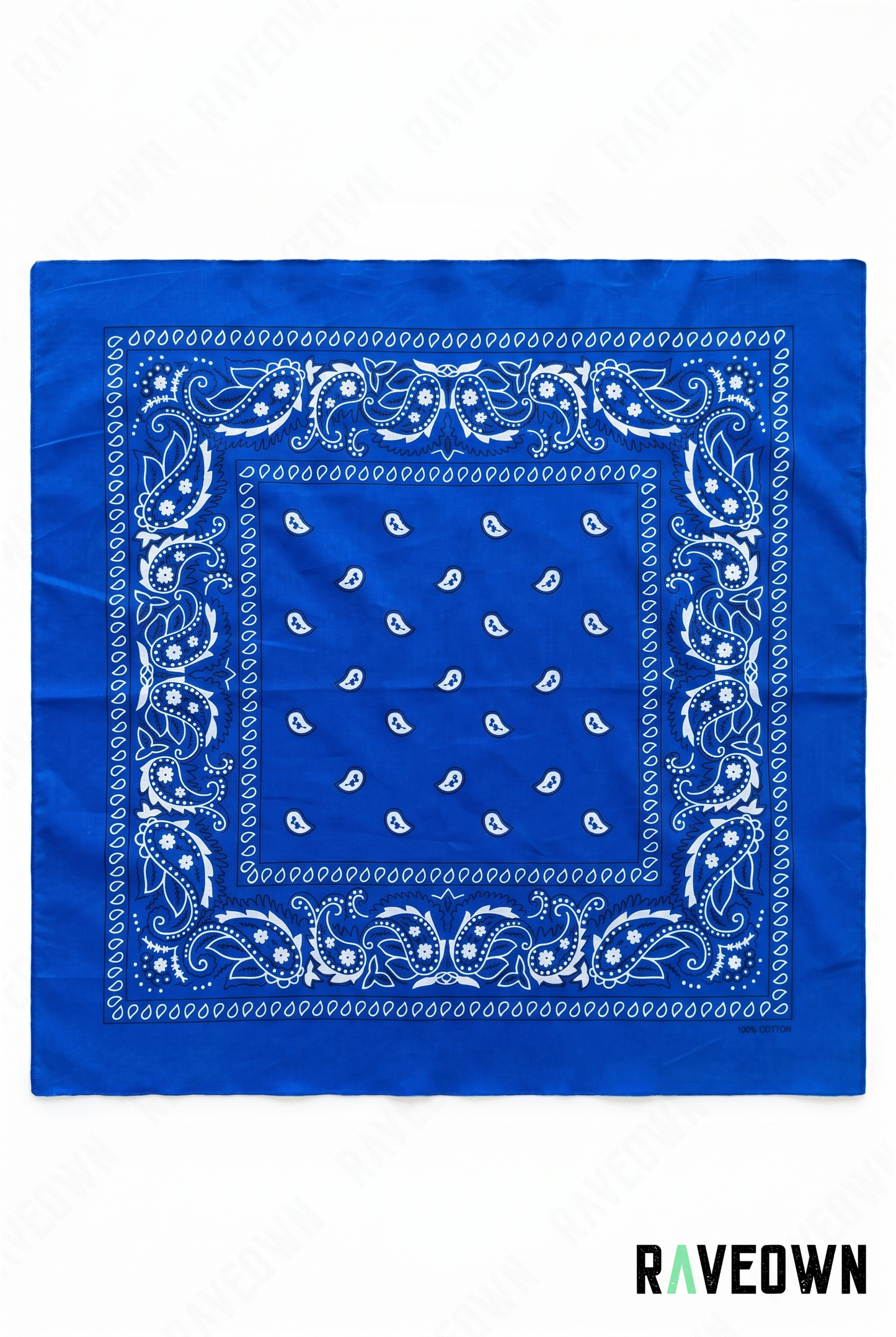 Grand Bandana Femme – Paisley Classique Uni | Festi.Life