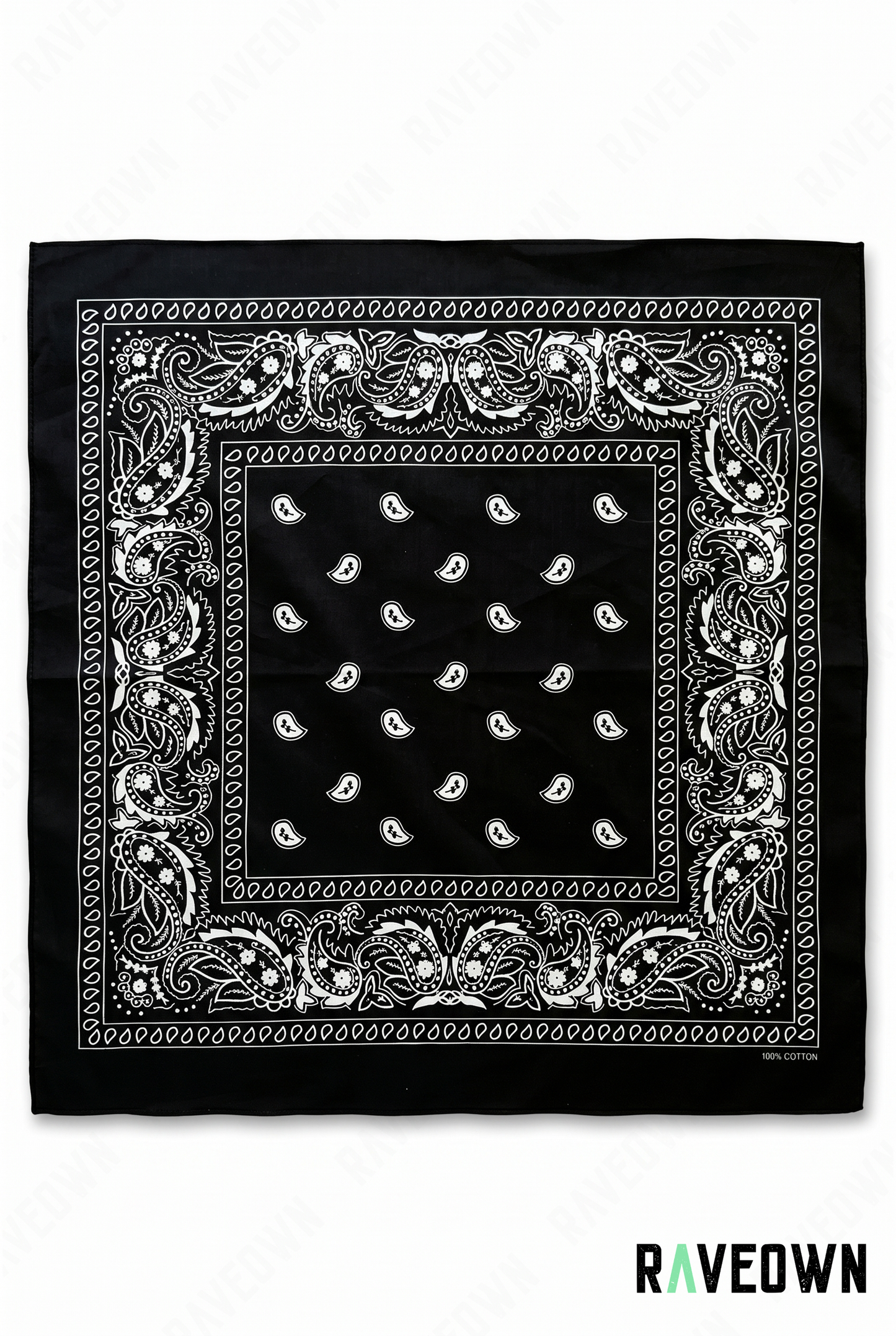 Grand Bandana Femme – Paisley Classique Uni | Festi.Life
