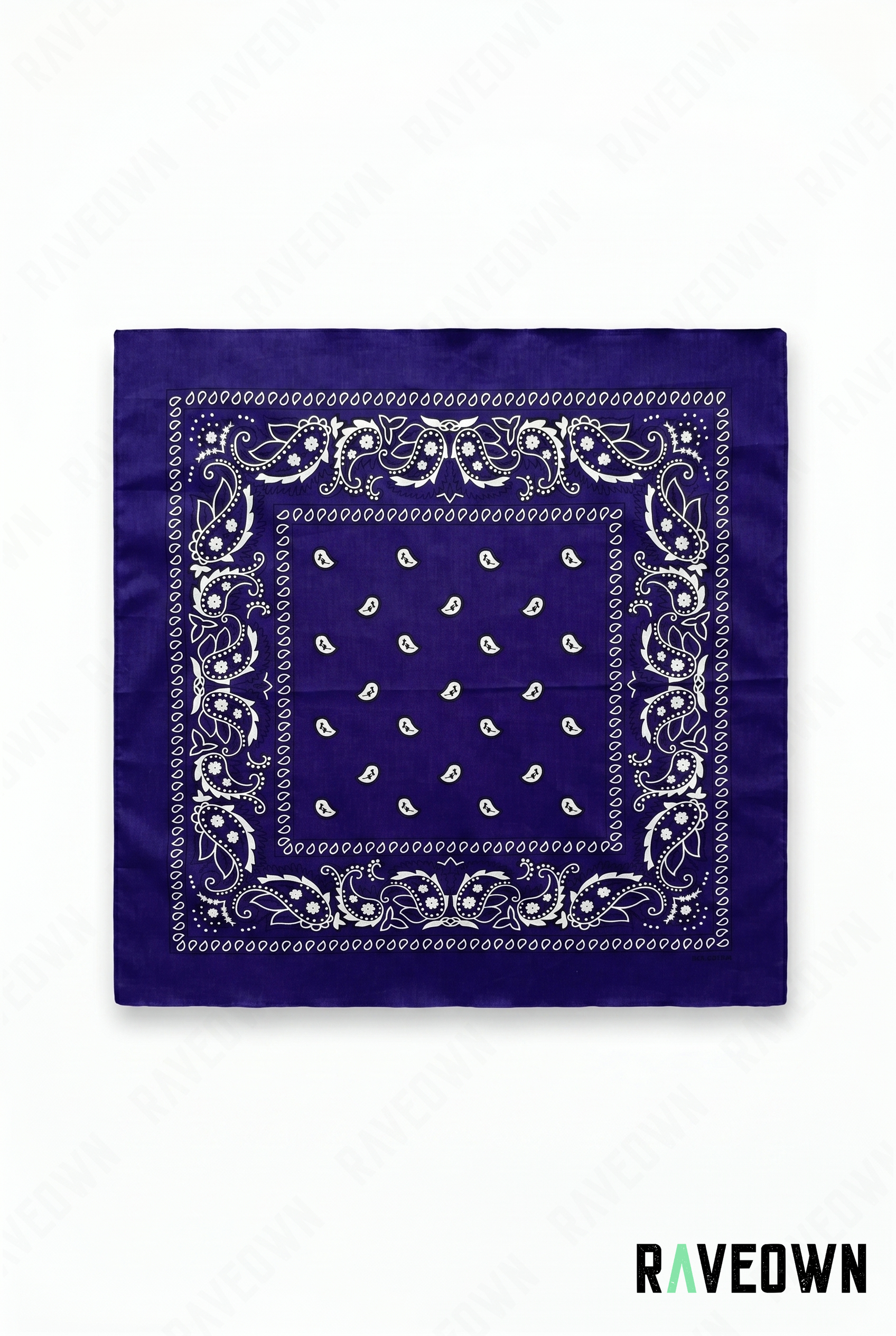 Grand Bandana Femme – Paisley Classique Uni | Festi.Life