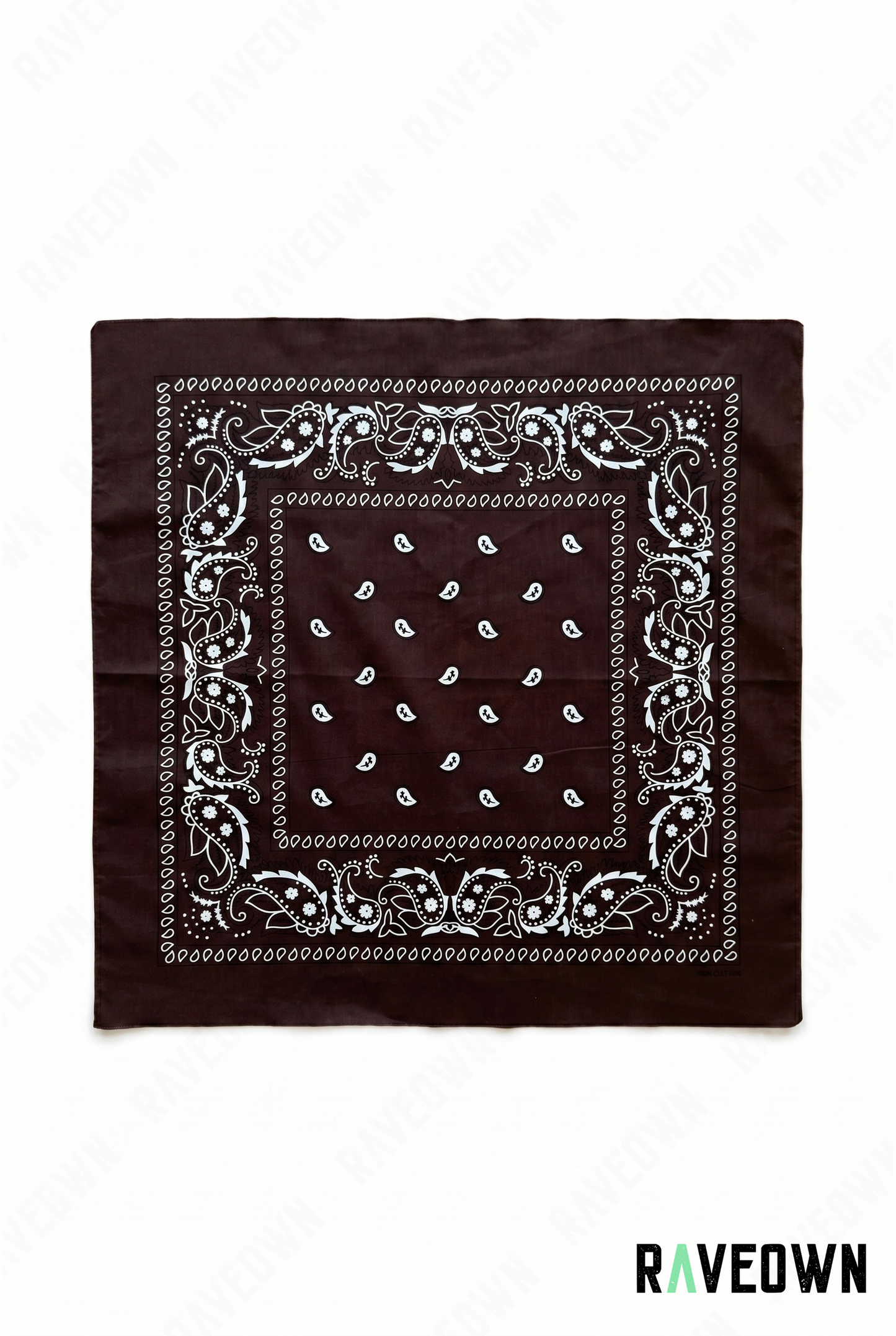 Grand Bandana Femme – Paisley Classique Uni | Festi.Life