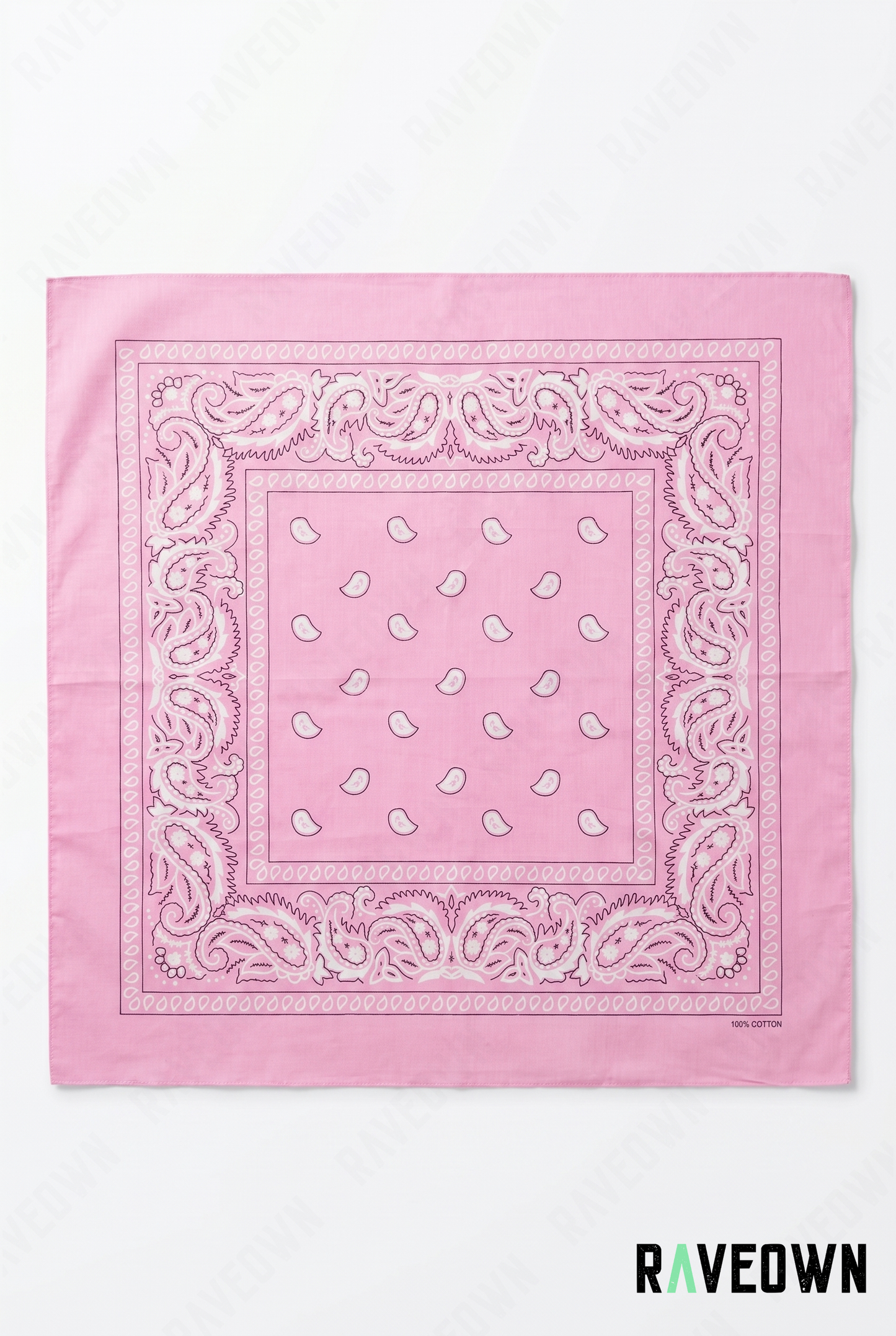 Grand Bandana Femme – Paisley Classique Uni | Festi.Life
