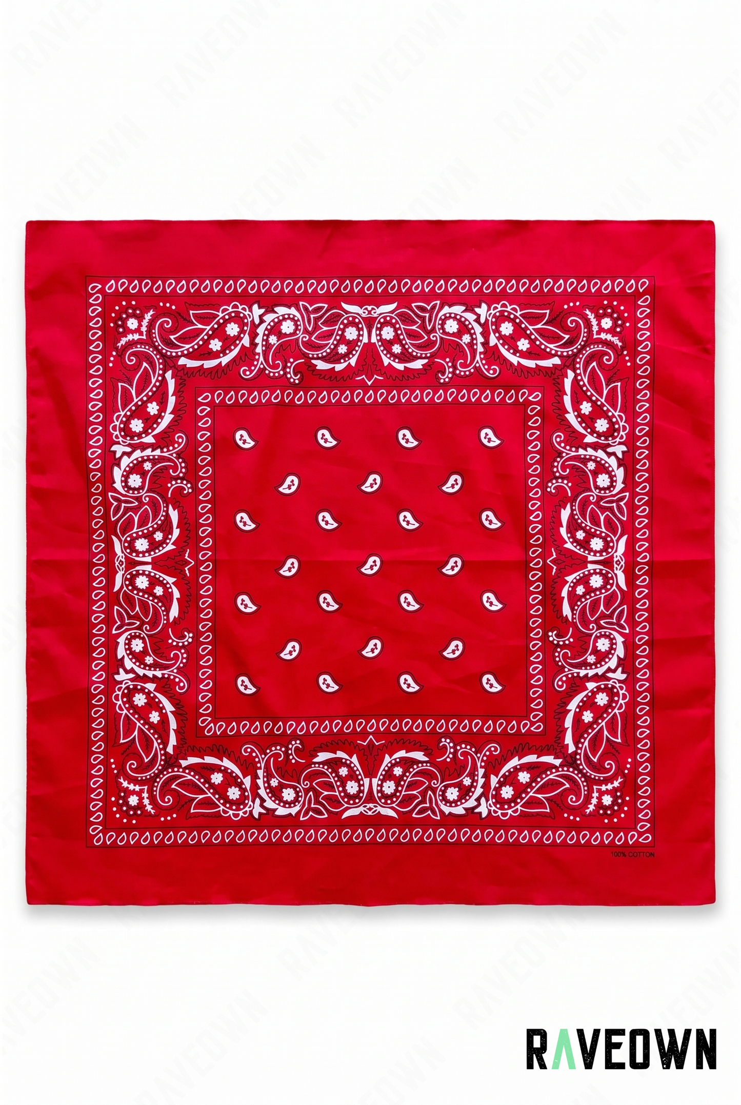 Grand Bandana Femme – Paisley Classique Uni | Festi.Life