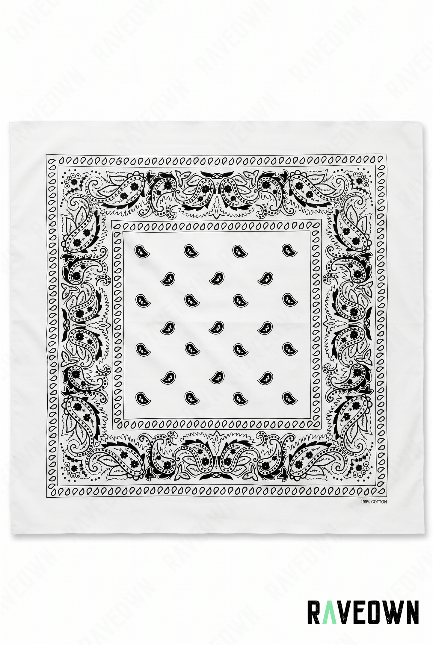 Grand Bandana Femme – Paisley Classique Uni | Festi.Life