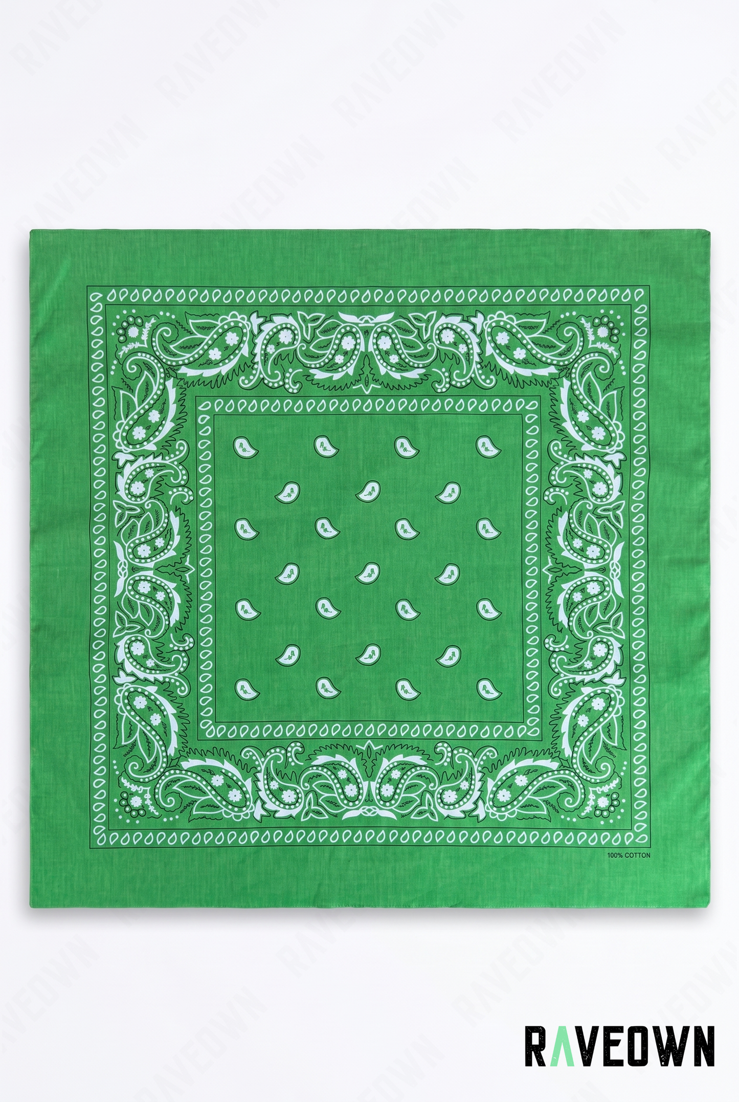 Grand Bandana Femme – Paisley Classique Uni | Festi.Life