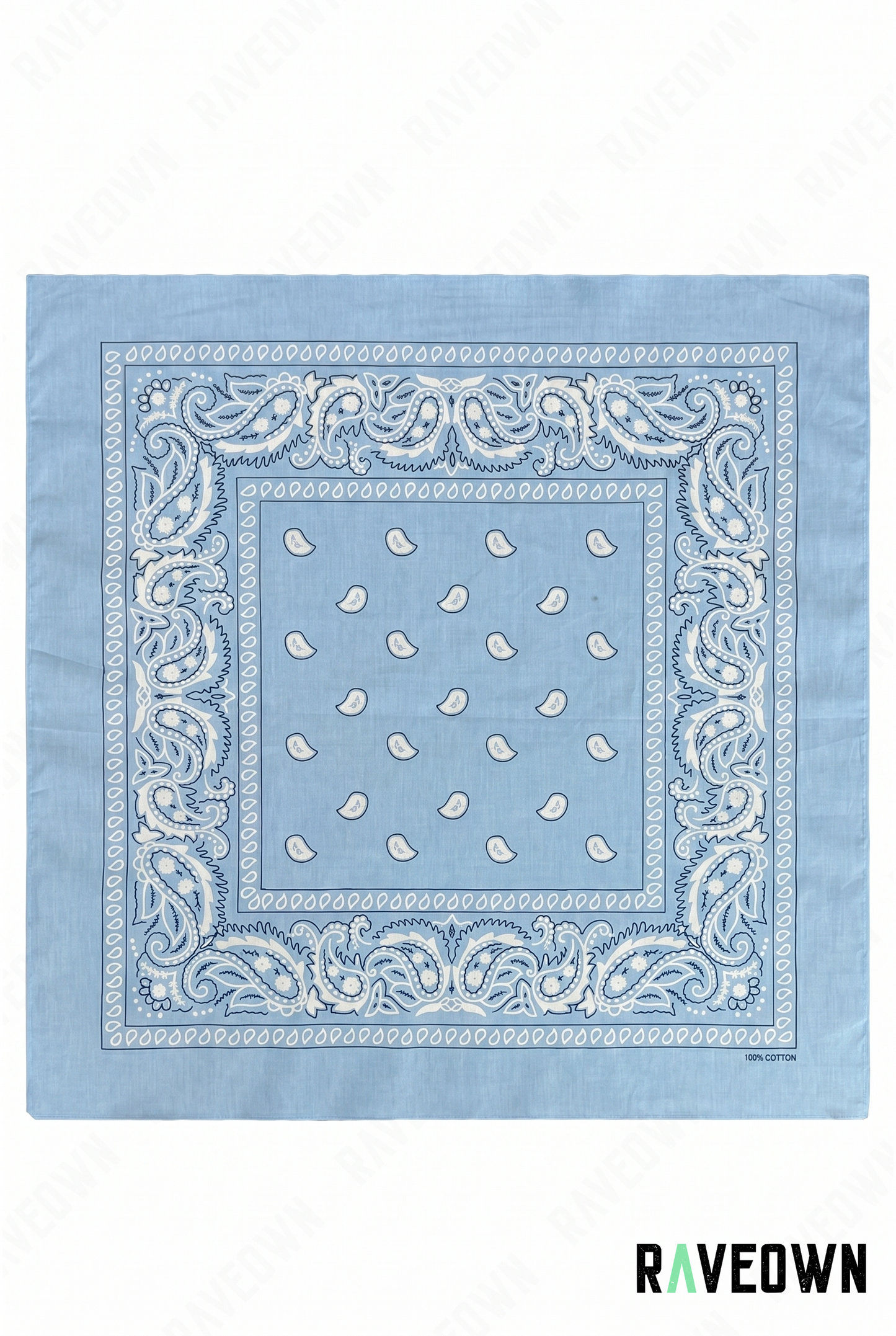 Grand Bandana Femme – Paisley Classique Uni | Festi.Life