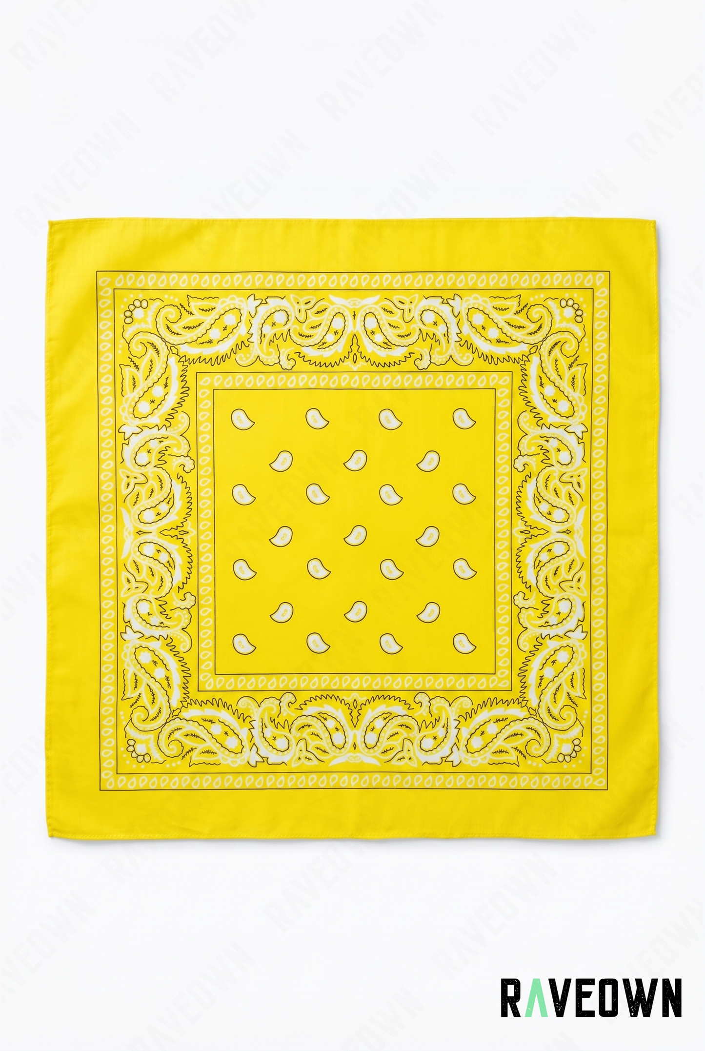Grand Bandana Femme – Paisley Classique Uni | Festi.Life