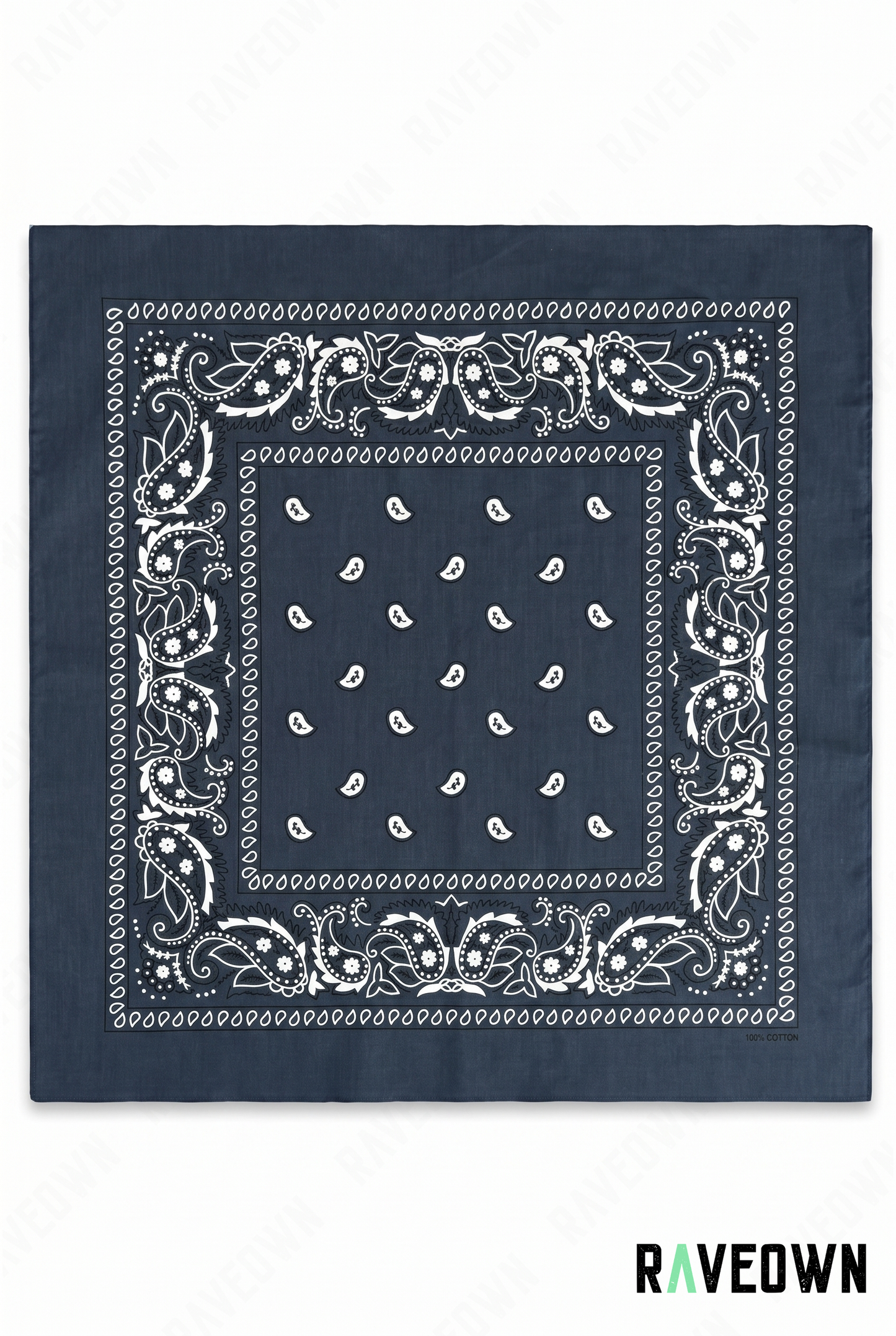 Grand Bandana Femme – Paisley Classique Uni | Festi.Life