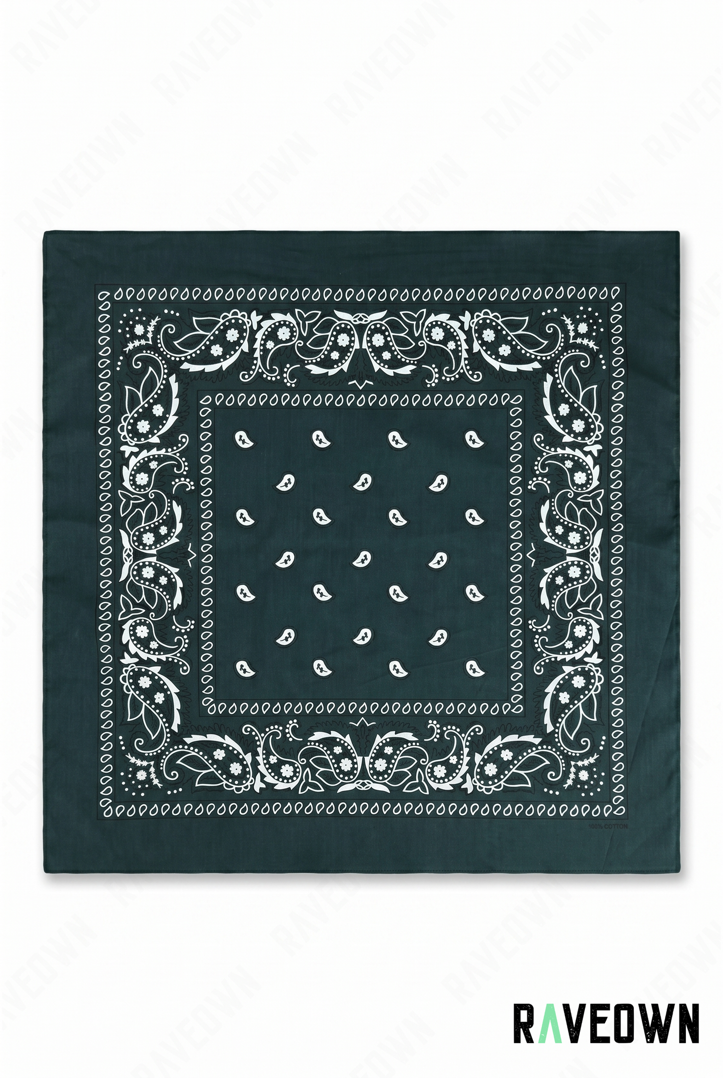 Grand Bandana Femme – Paisley Classique Uni | Festi.Life