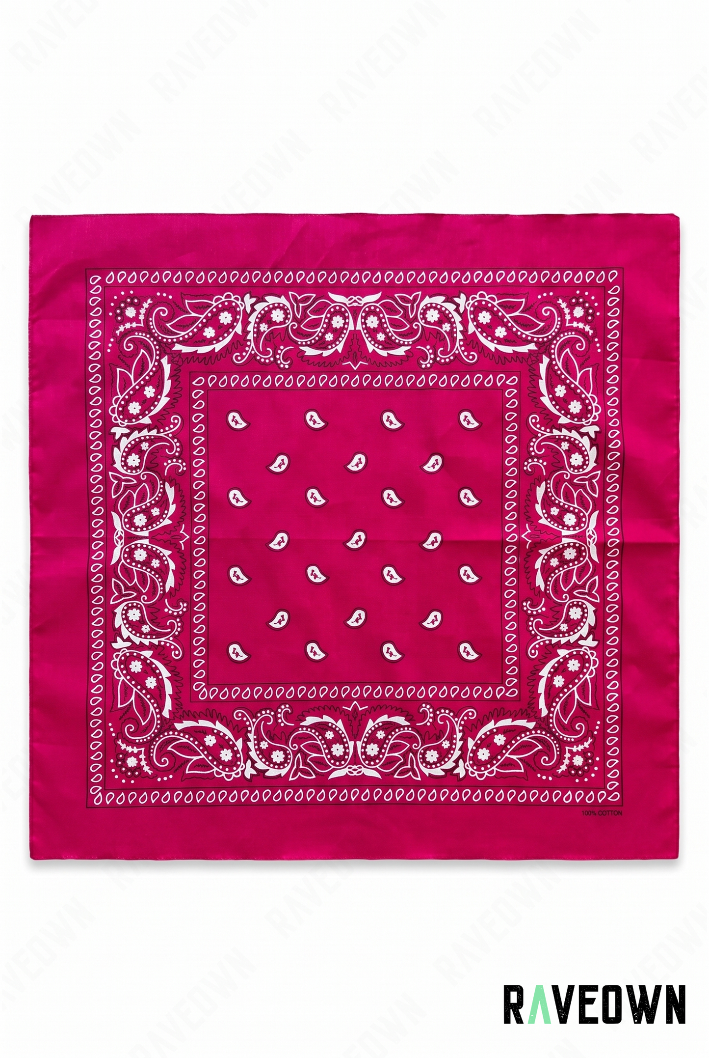 Grand Bandana Femme – Paisley Classique Uni | Festi.Life