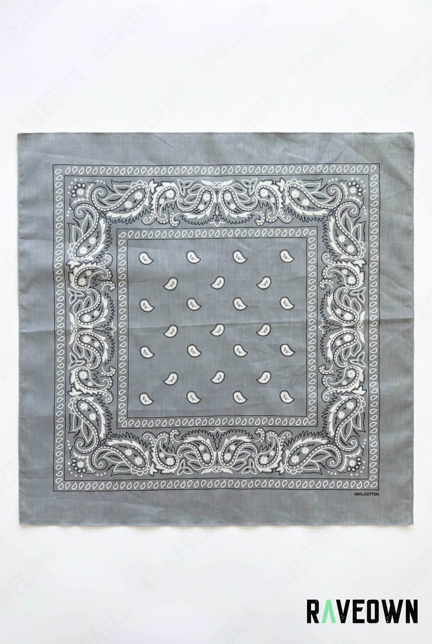Grand Bandana Femme – Paisley Classique Uni | Festi.Life