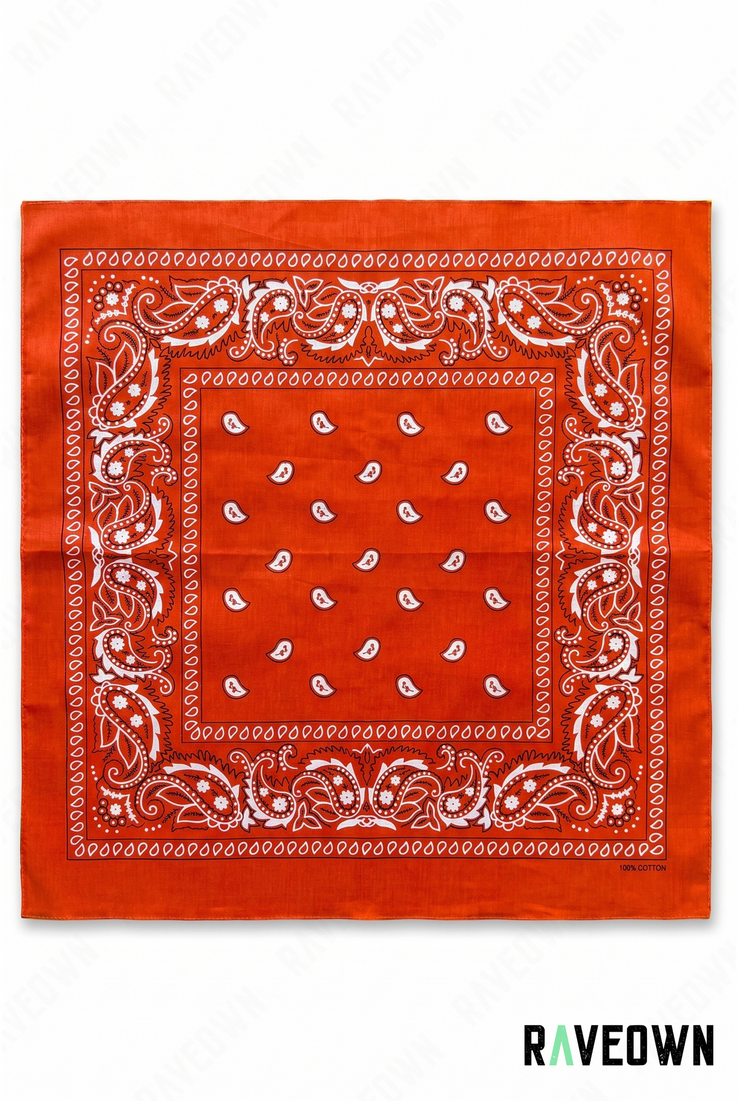 Grand Bandana Femme – Paisley Classique Uni | Festi.Life