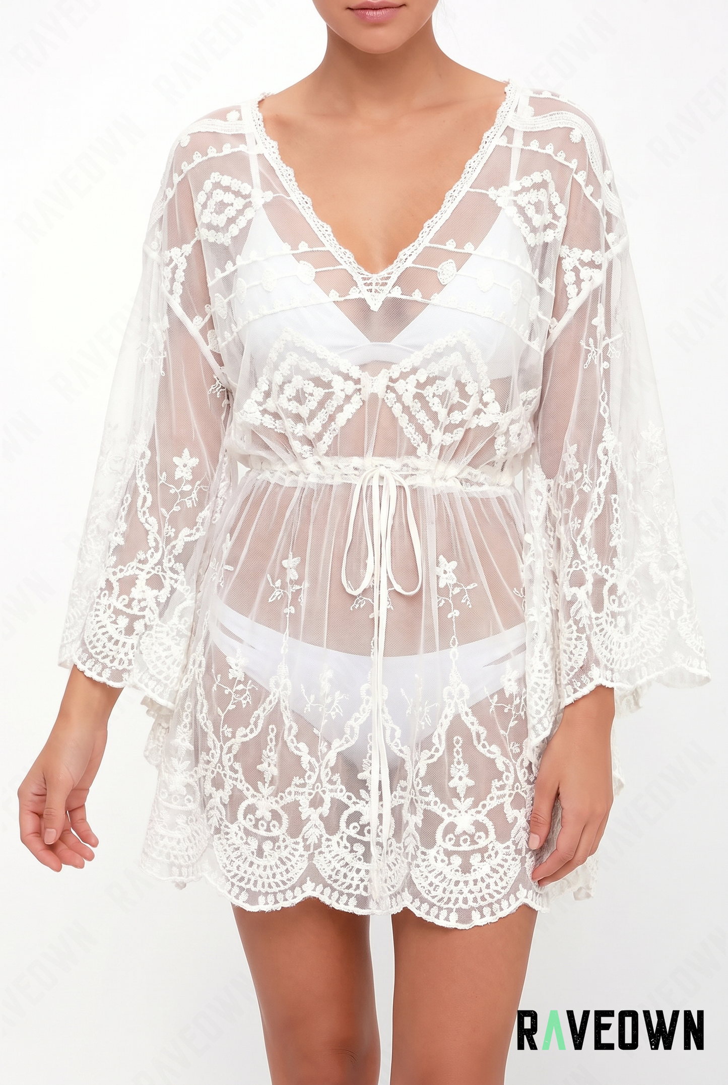 Robe de Plage Dentelle Transparente | Hippie BOHO