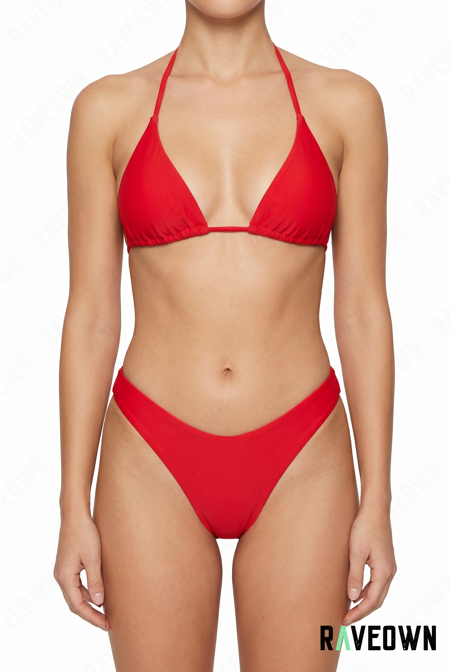 Bikini Femme – Triangle Uni Plage Été | Solvaï
