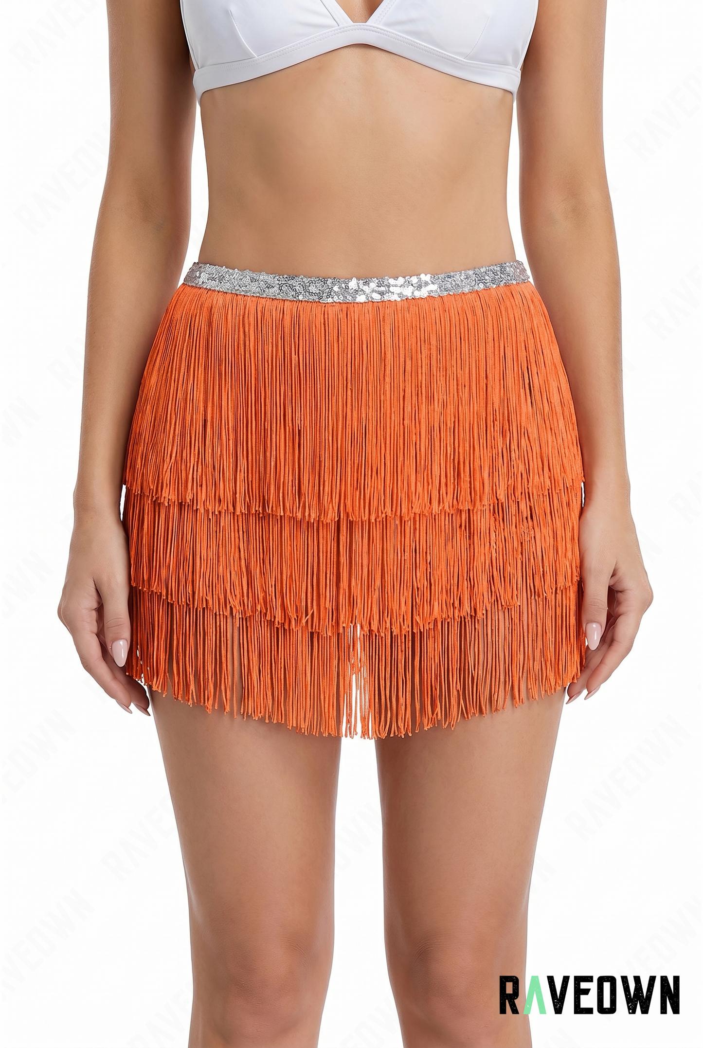 Jupe Short Femme à Franges | Terra Boho