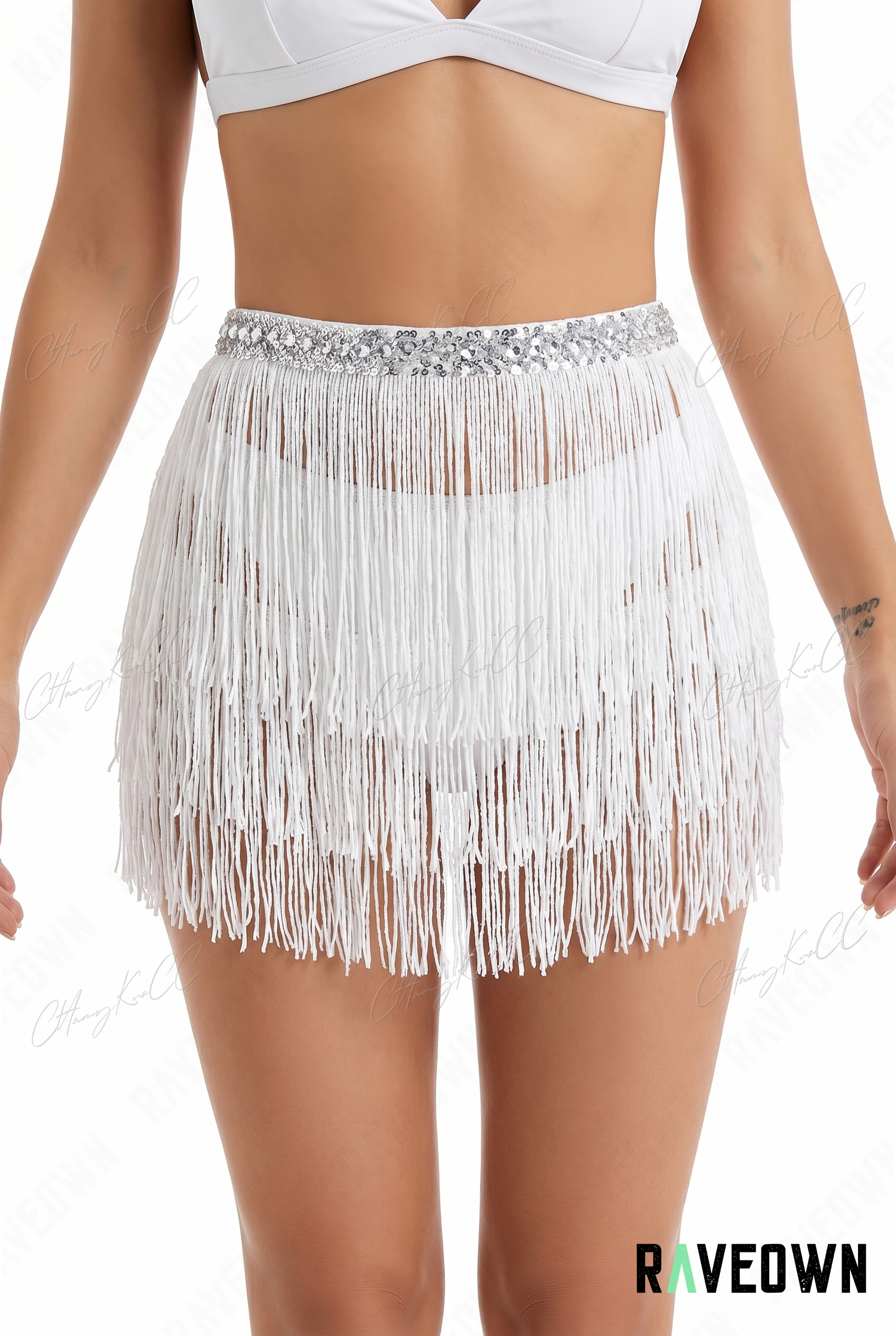 Jupe Short Femme à Franges | Terra Boho