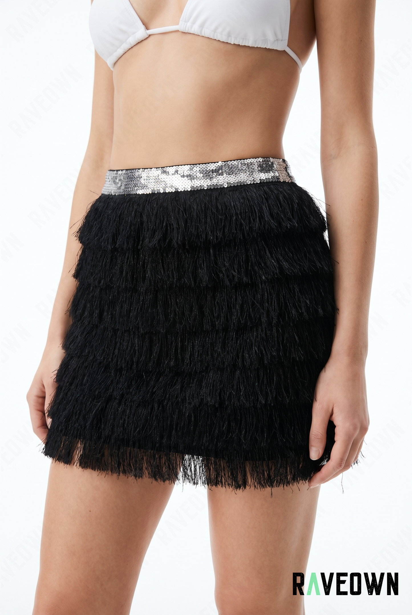 Jupe Short Femme à Franges | Terra Boho
