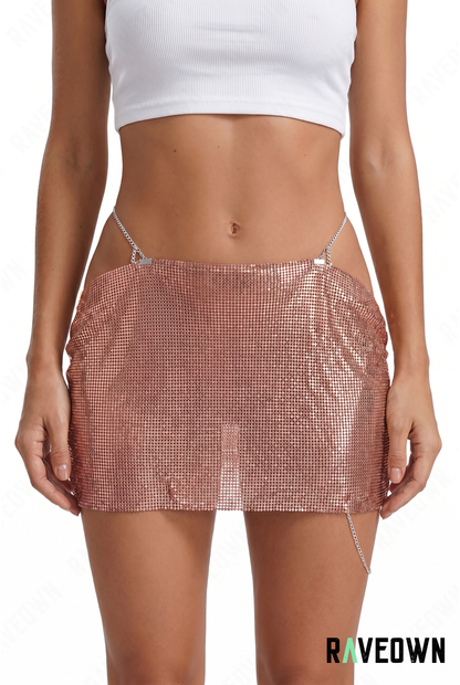Jupe Sequin Femme – Métal | NØXX