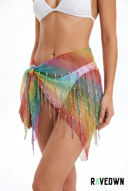 Jupe Festival Femme – Filet Strass | NØXX