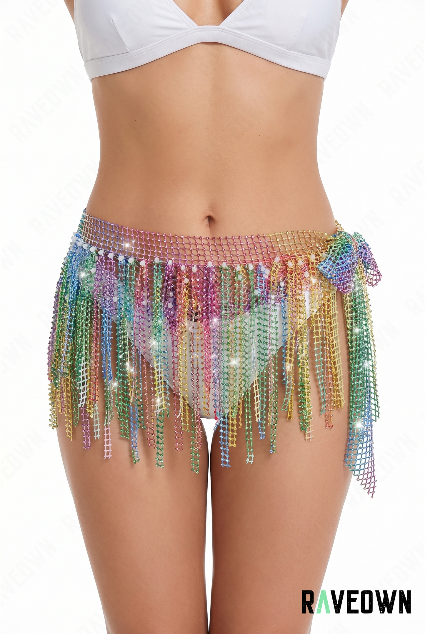 Mini Jupe Femme – Strass Filet Festival | NØXX