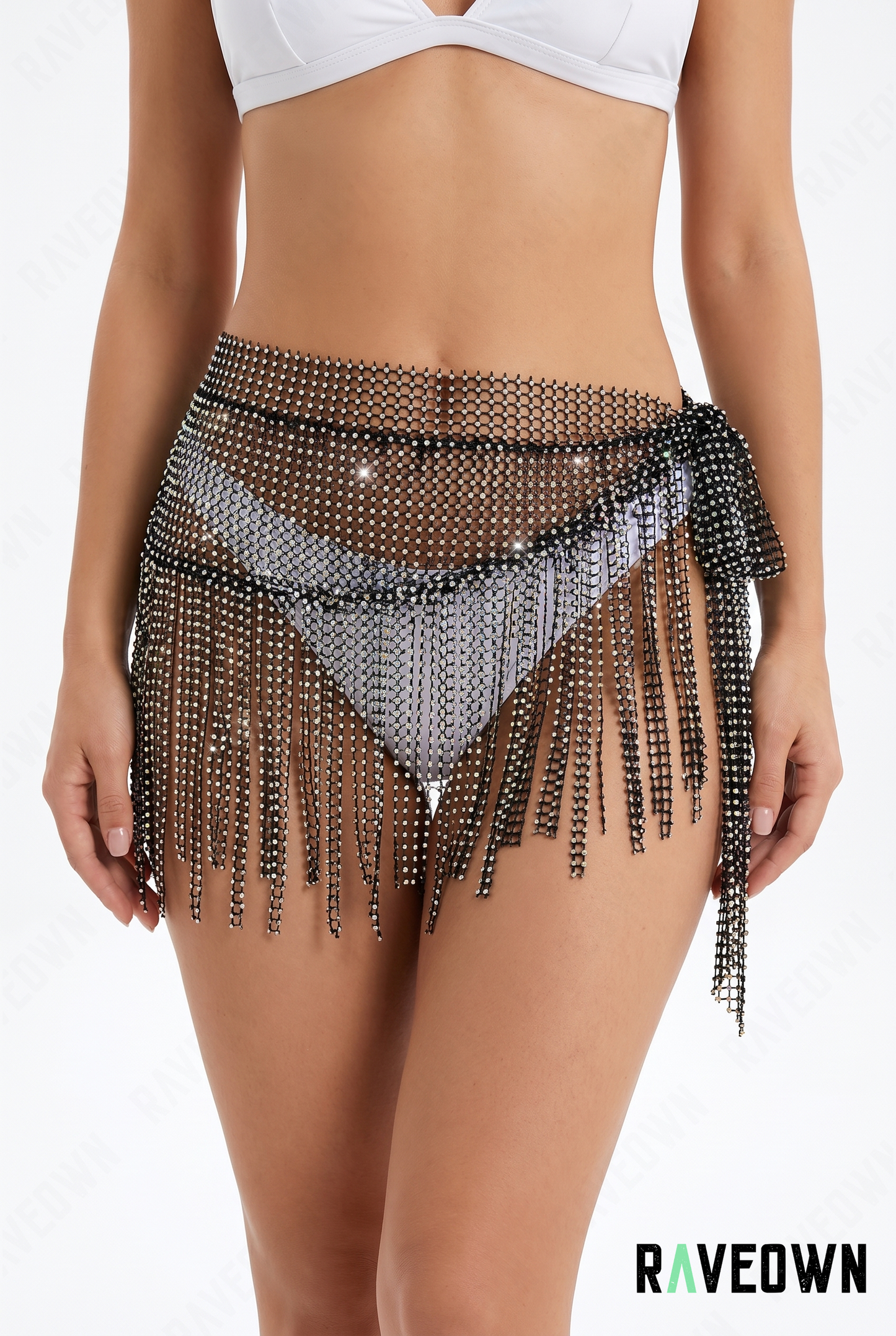 Mini Jupe Femme – Strass Filet Festival | NØXX