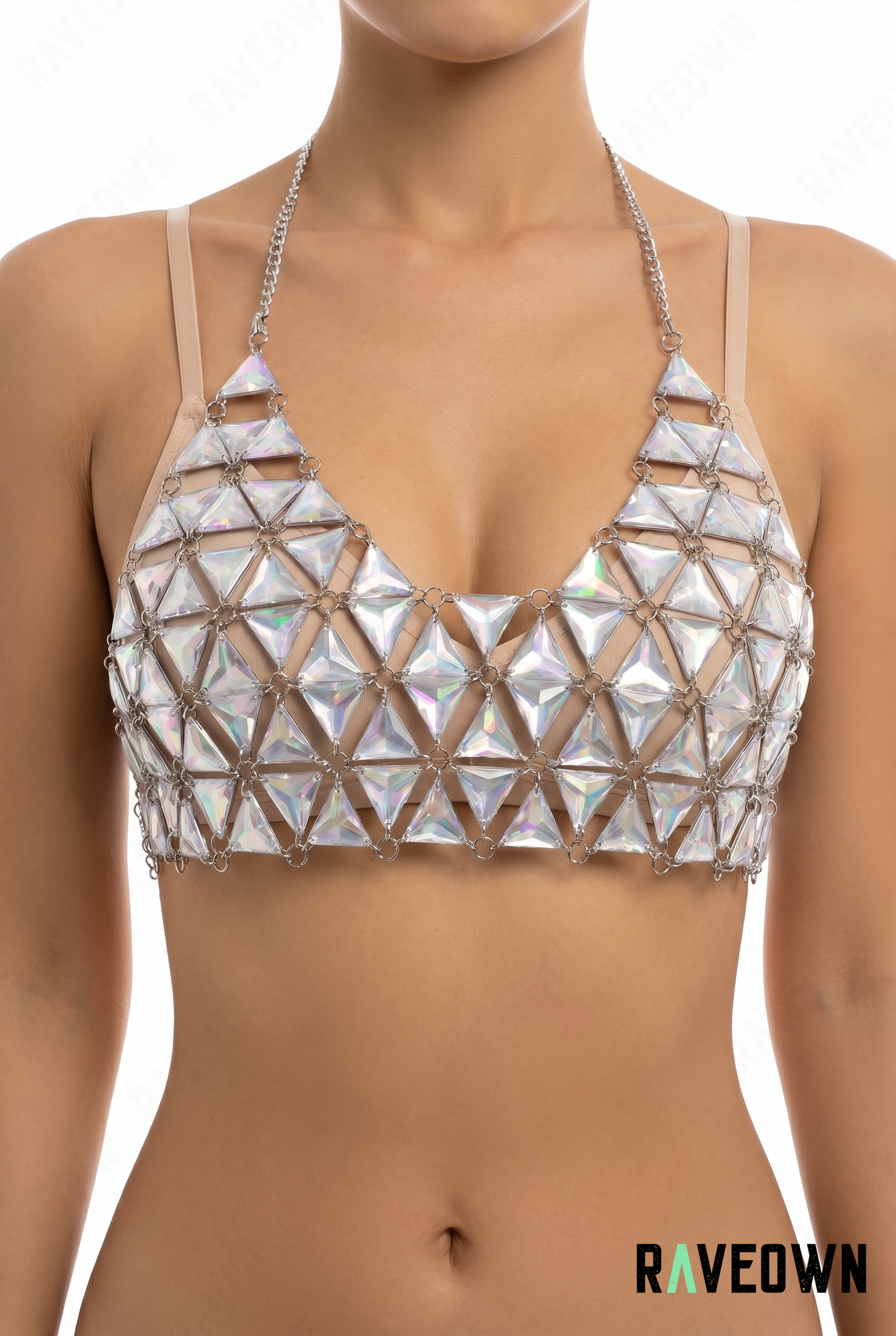 Bralette Sequins Miroir – Holographique | NØXX
