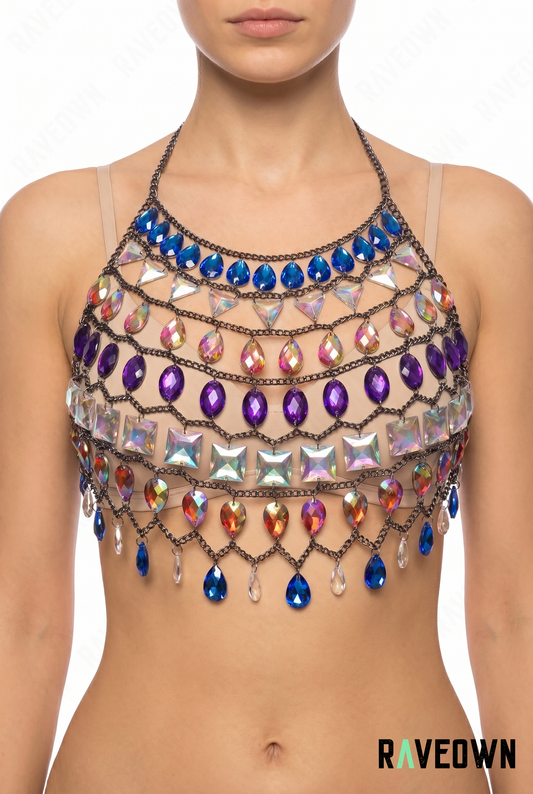 Vêtement Strass Et Paillettes Multicolore | Nektra