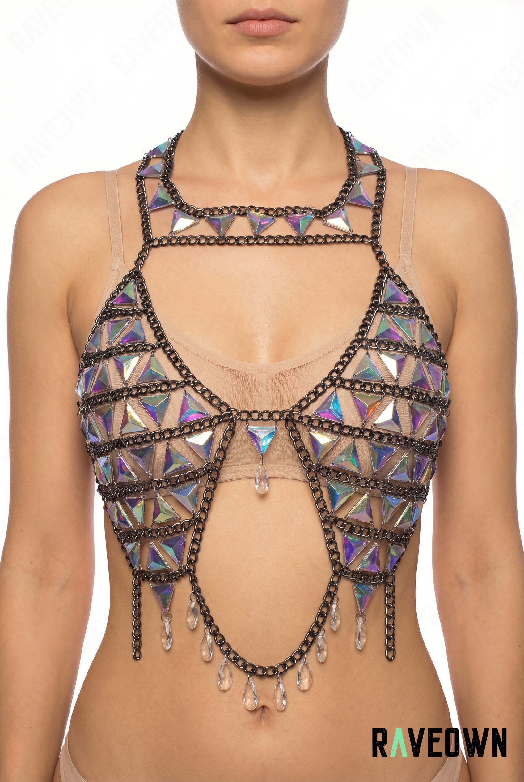 Top Filet Strass Irisé | RÆVEN