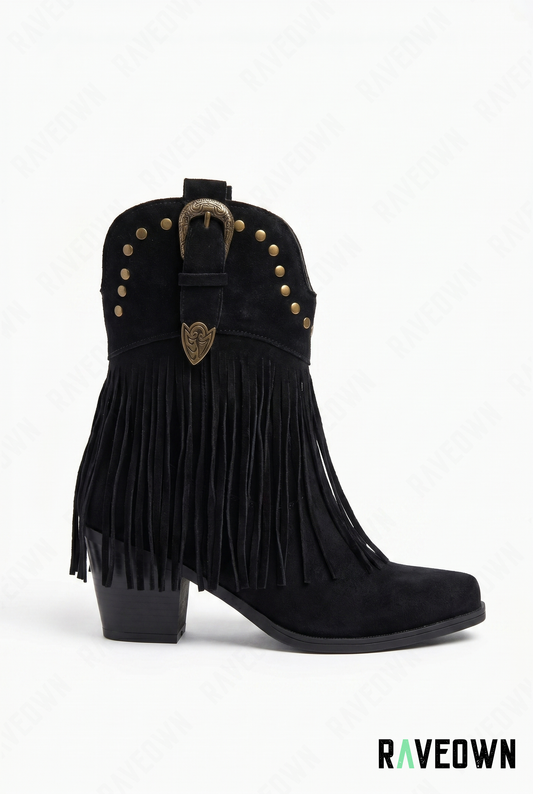 Bottine à Franges Cloutée | BOHO Wild West