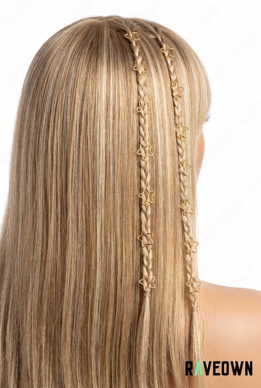 Accessoire Cheveux – Set 30p Étoiles Dorées | Solvaï