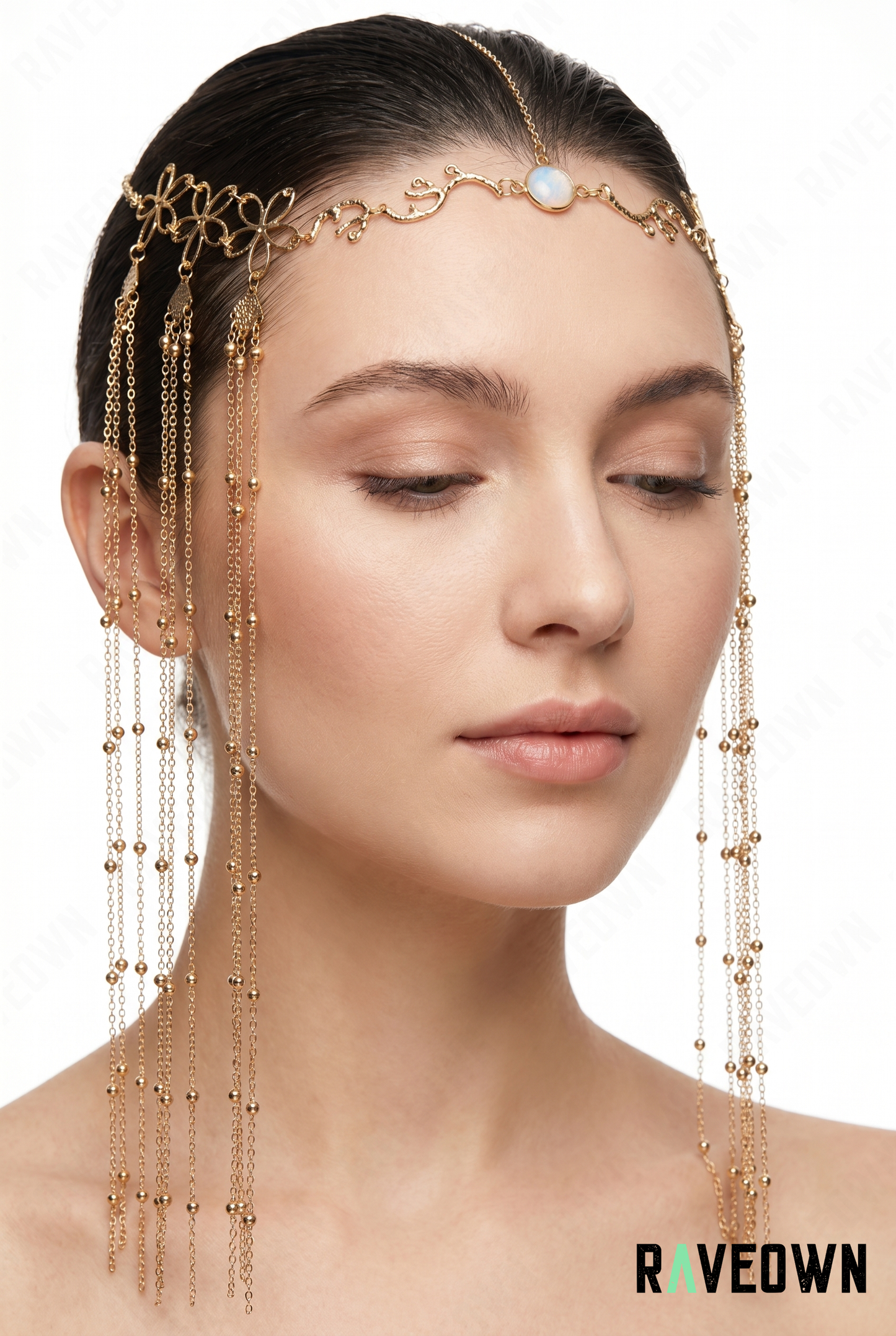 Accessoire Cheveux Luxe – Coiffe Tassel Dorée | Solvaï