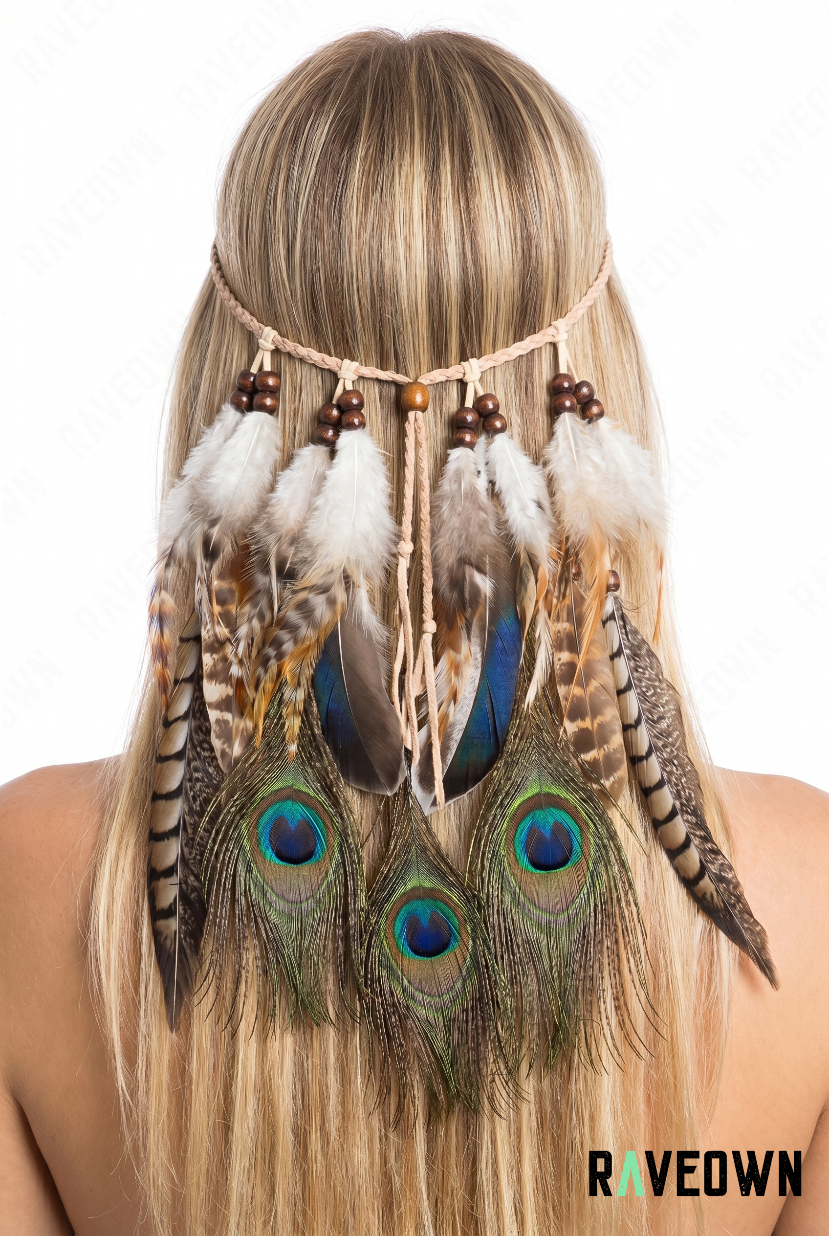 Plume Pour Cheveux – Headband Paon | Festi.Life