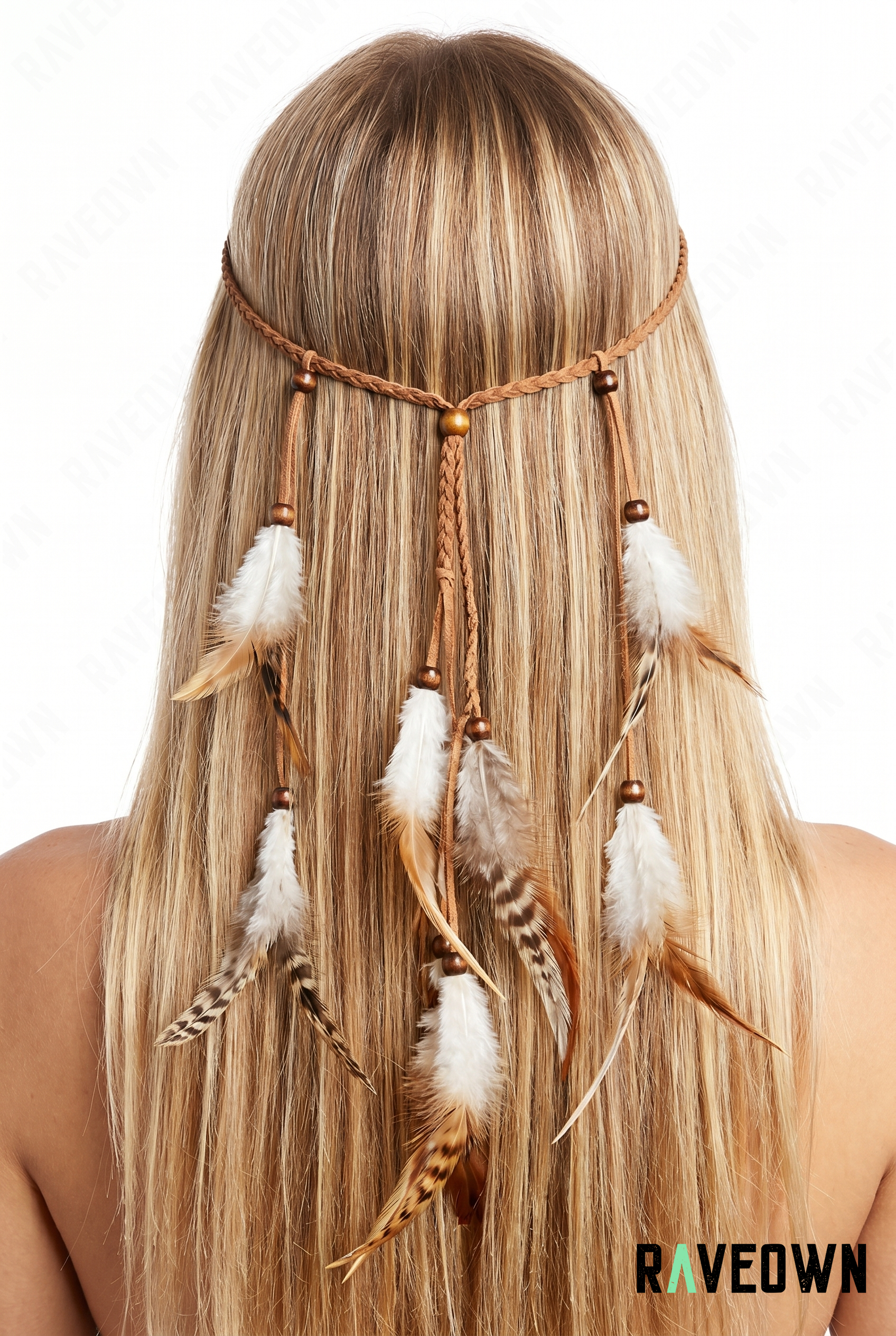 Accessoire Cheveux Bohème – Headband Plumes | Maüra