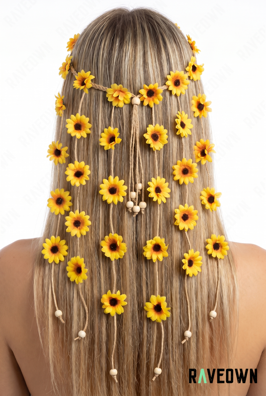 Accessoire Cheveux Fleur – Tournesols | Festi.Life