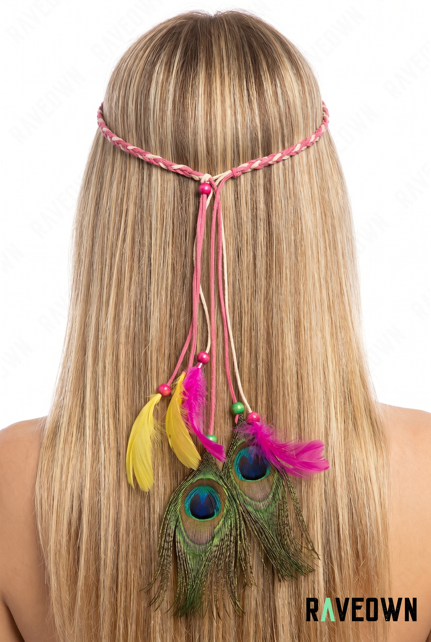 Plume Pour Cheveux – Attrape-Rêves Paon Rose | Maüra