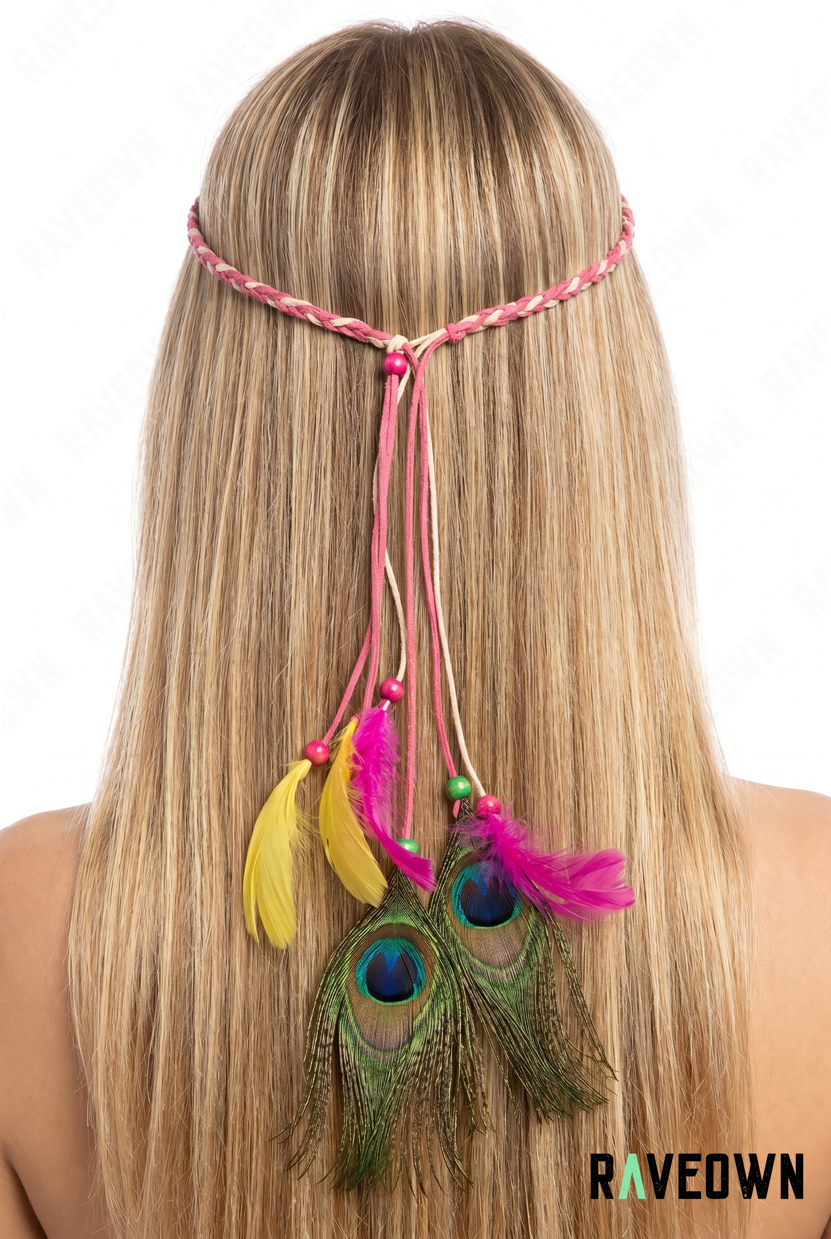 Plume Pour Cheveux – Attrape-Rêves Paon Rose | Maüra