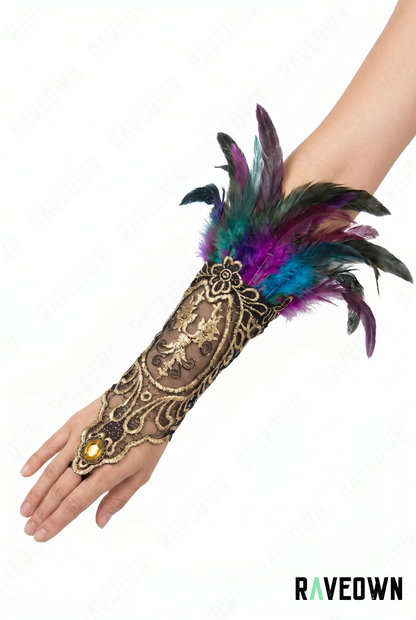 Manchette à Plume Steampunk | Dune Drifter